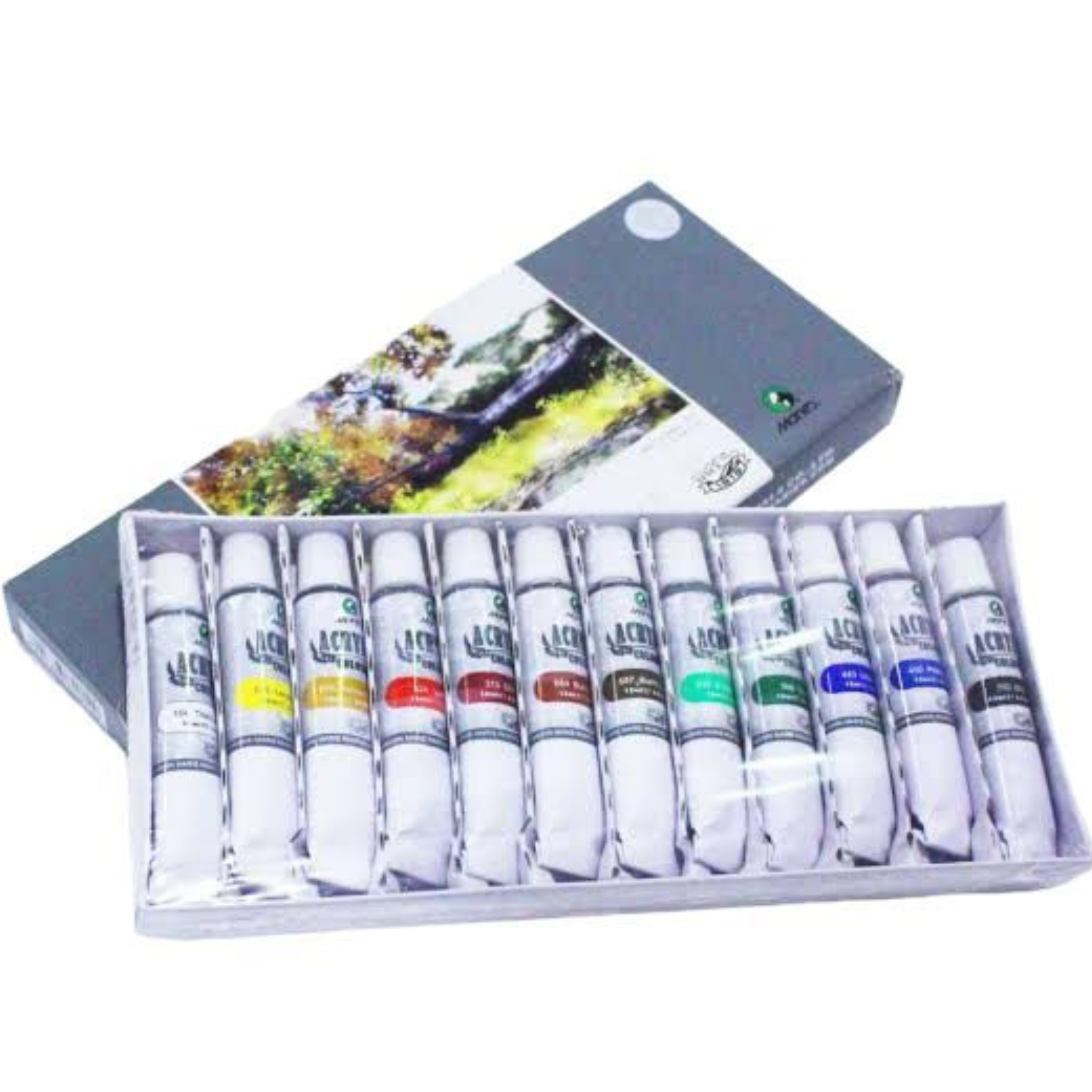 Marie's Acrylic Paint Set Of 12 Color Tubes (12ml)