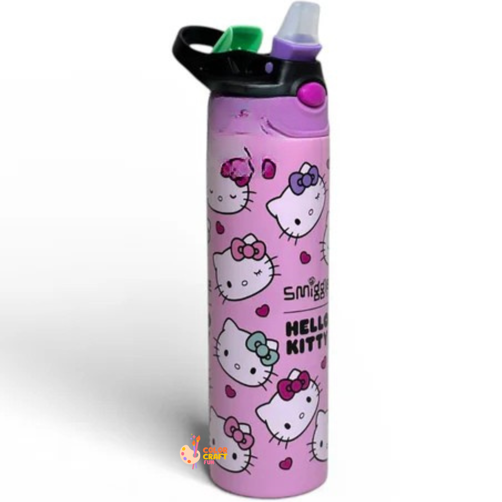 Smiggle Hello Kitty Stainless Metal (Thermic) Sipper Water Bottle 520ML