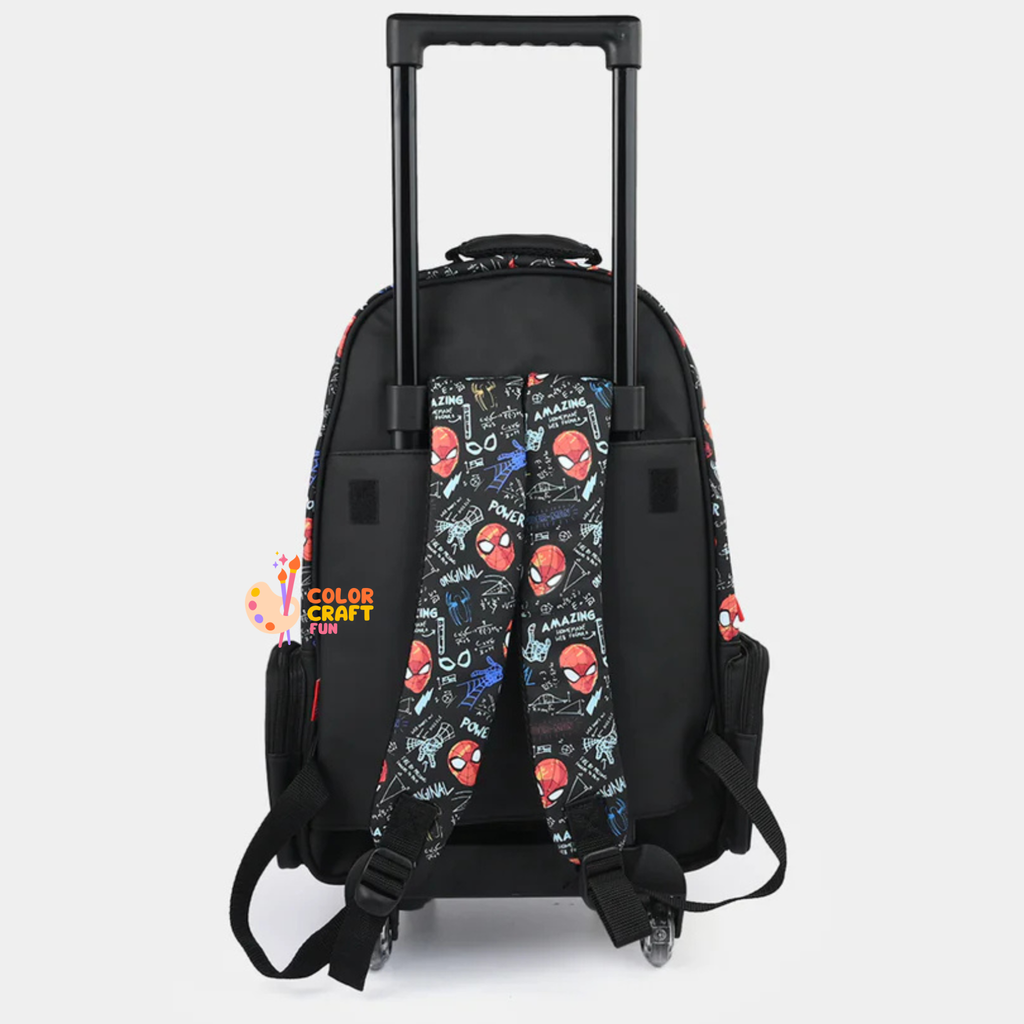 Orignal Smiggle Rolling Backpack/Trolley Bag for Kids SPIDERMAN size 19inch