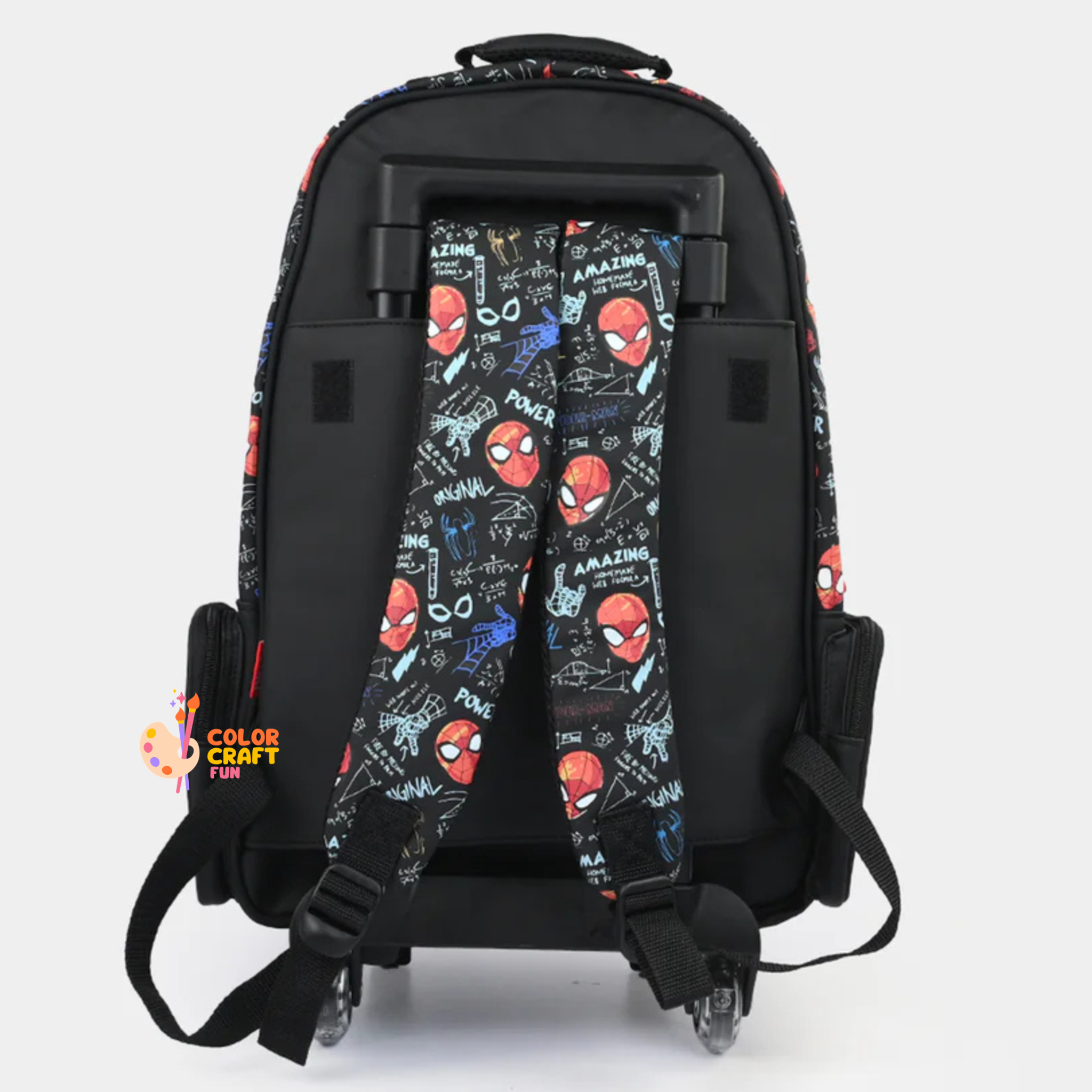 Orignal Smiggle Rolling Backpack/Trolley Bag for Kids SPIDERMAN size 19inch