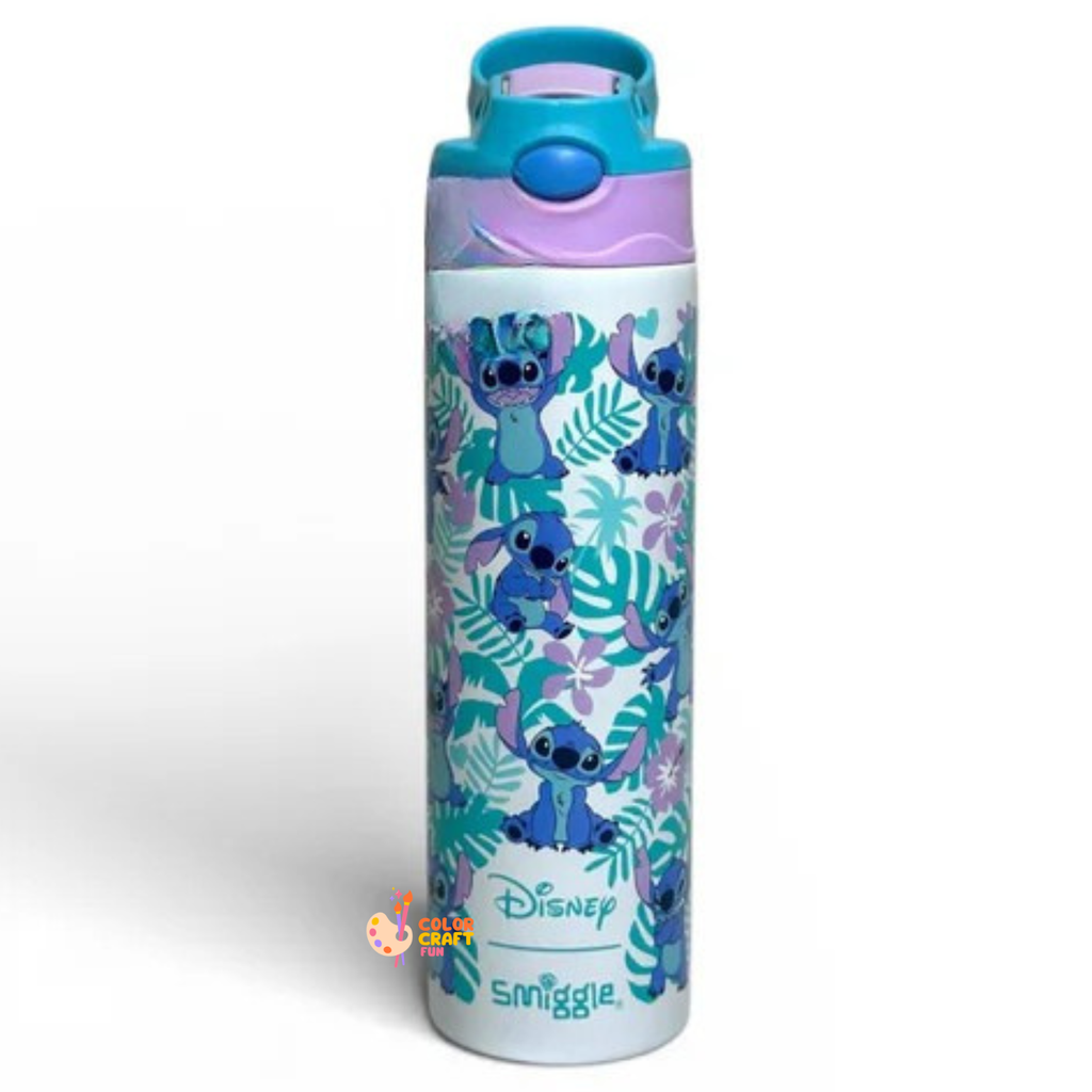Smiggle Stitch Stainless Metal (Thermic) Sipper Water Bottle 520ML