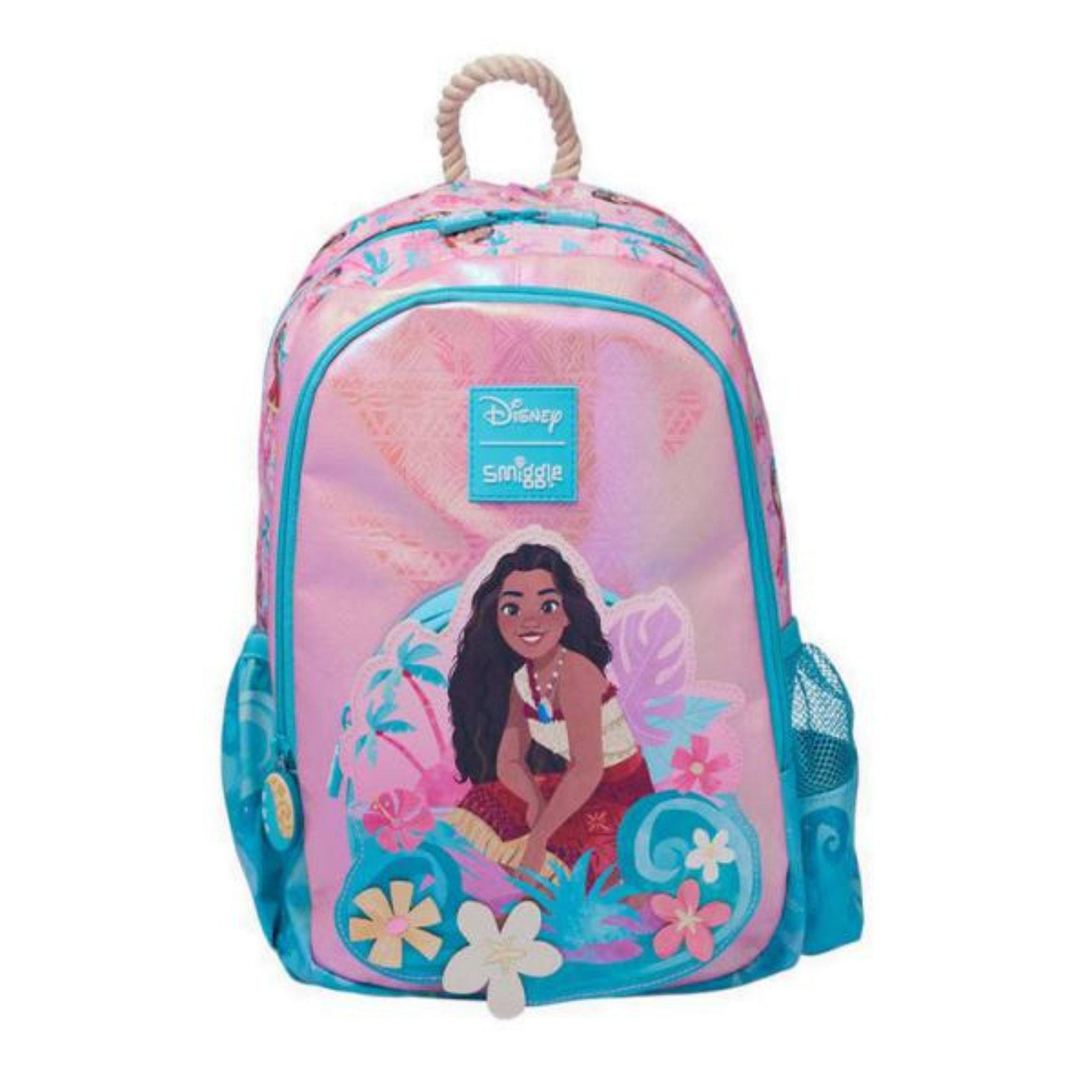 Smiggle Disney Moana Kids Backpack – 14 Inch School & Travel Bag with Water Bottle Pockets (100%orignal)