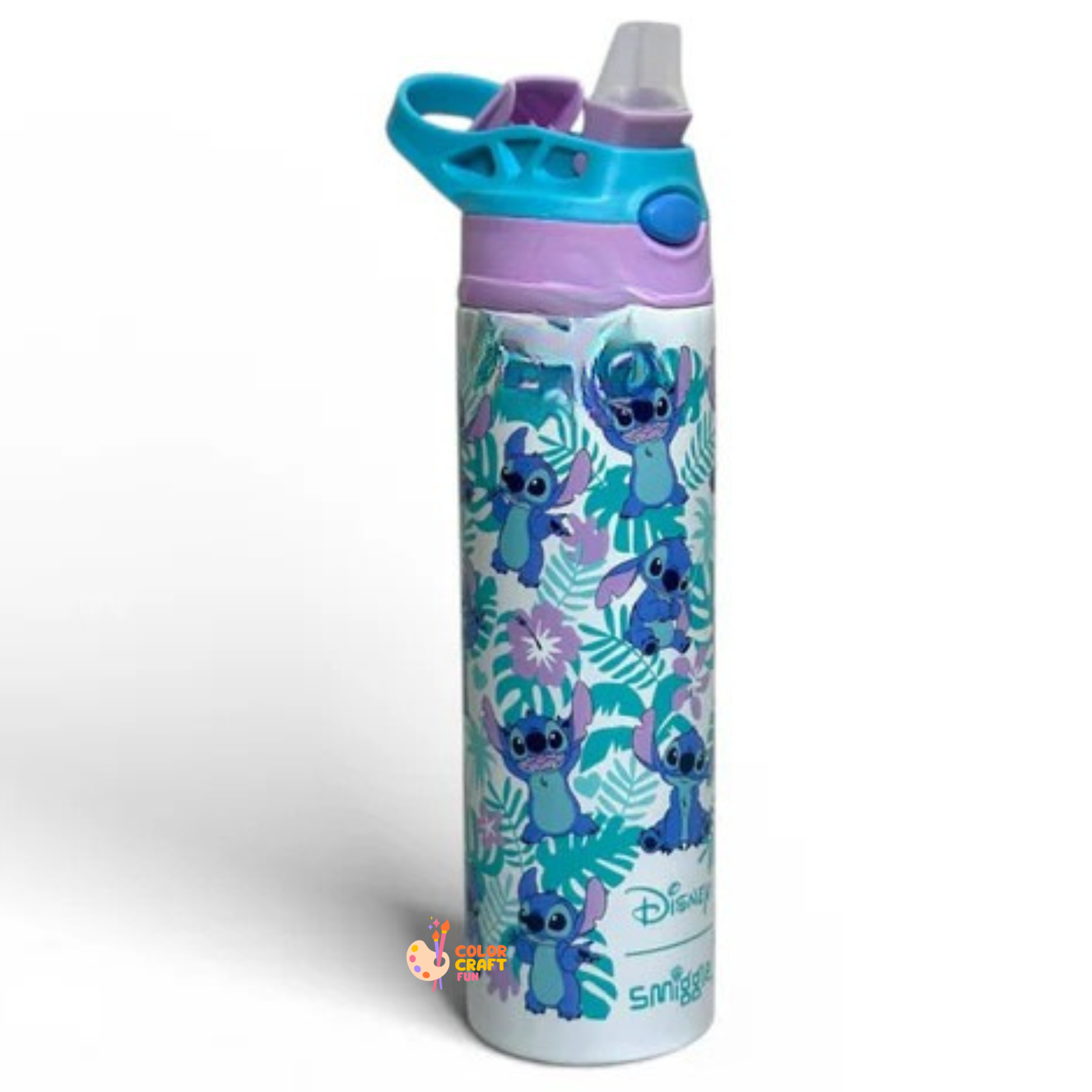 Smiggle Stitch Stainless Metal (Thermic) Sipper Water Bottle 520ML