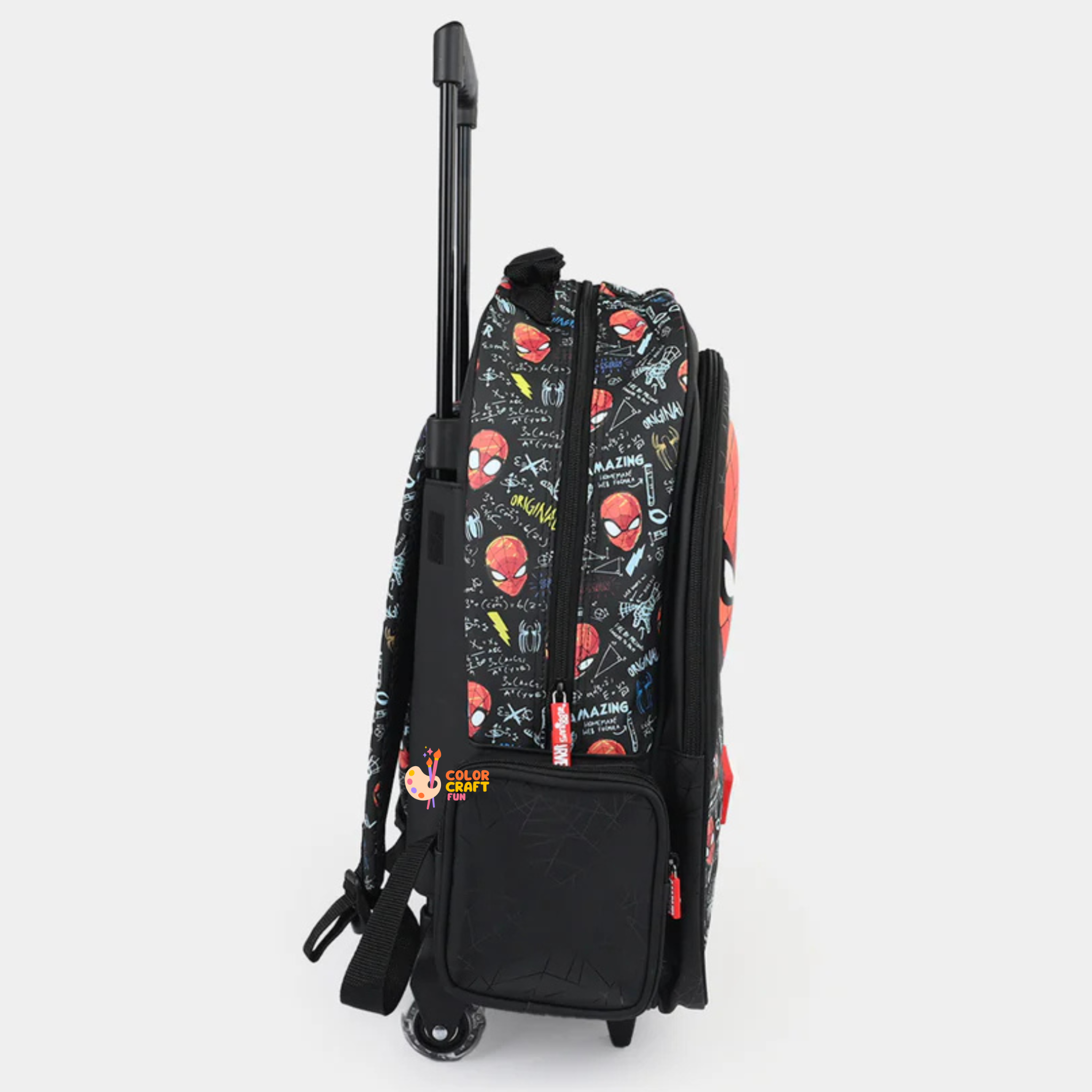 Orignal Smiggle Rolling Backpack/Trolley Bag for Kids SPIDERMAN size 19inch