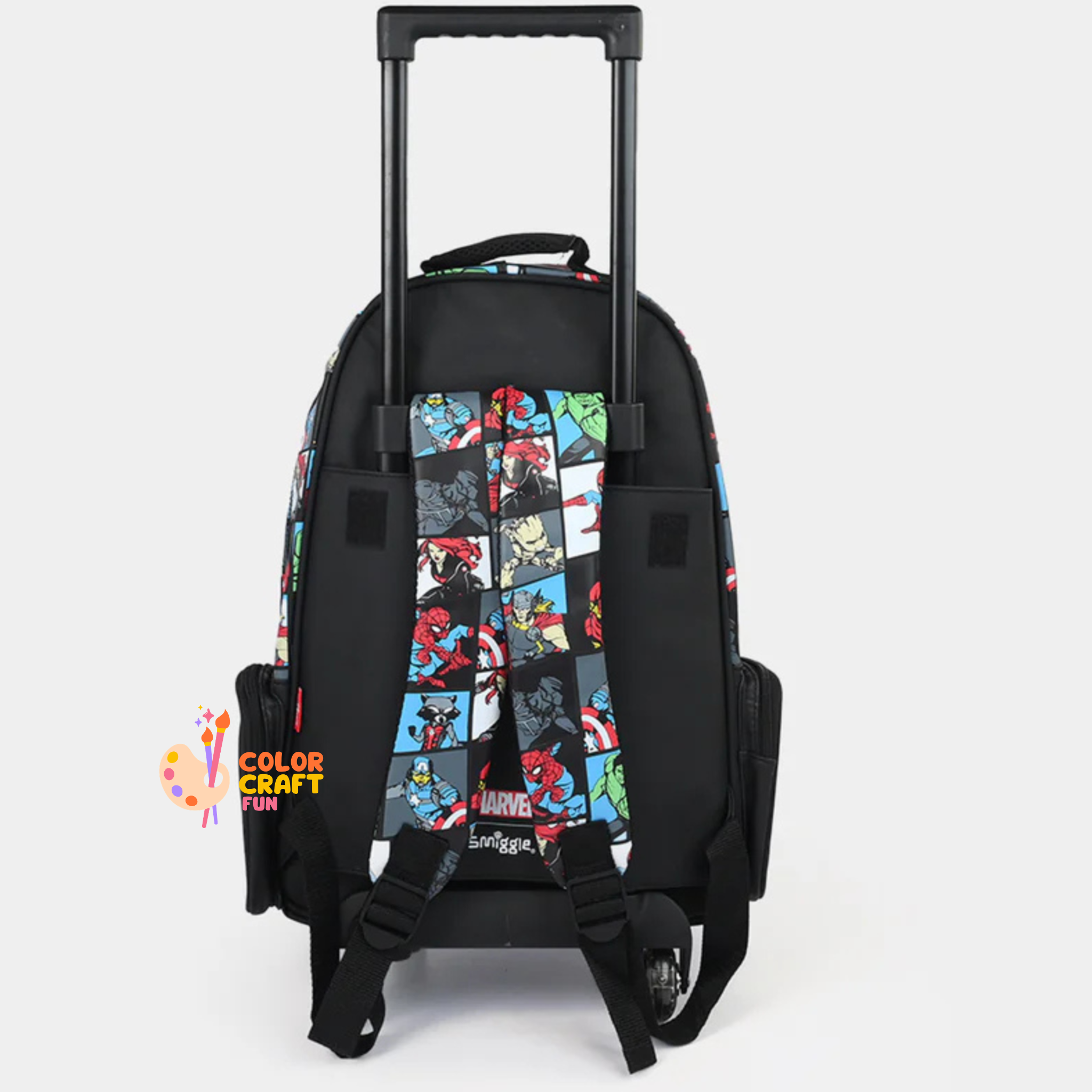 Orignal Smiggle Rolling Backpack/Trolley Bag for Kids MARVELS Size 19inch
