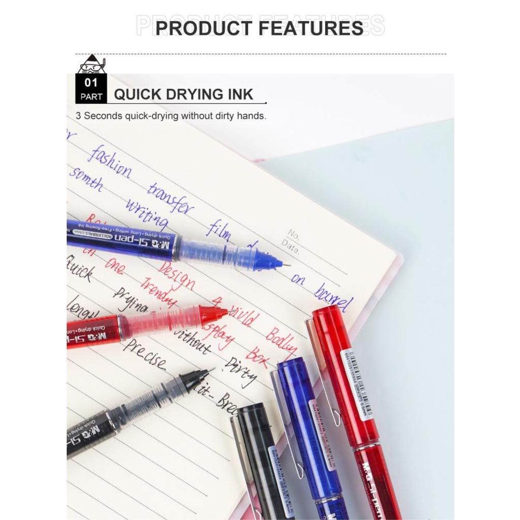 M&G ARP41871 Si-Pen S5 Roller Pen pack of 12pcs box