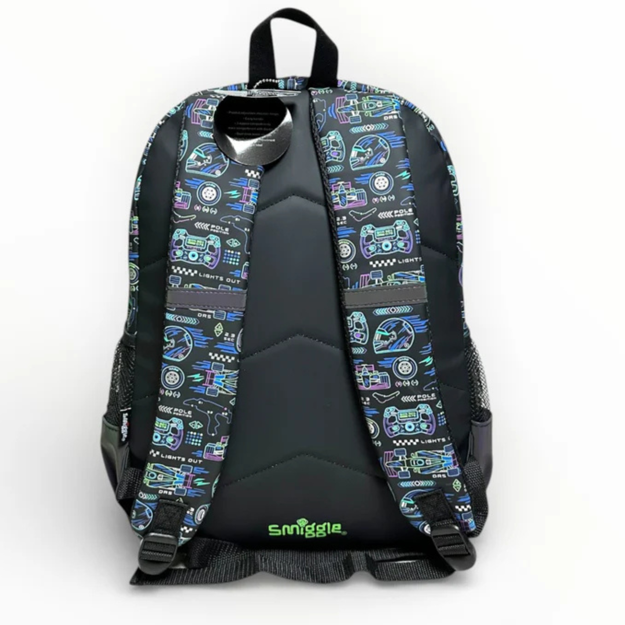 Smiggle Original 17 Inch Formula car School Bag For Grade 1-3 boy