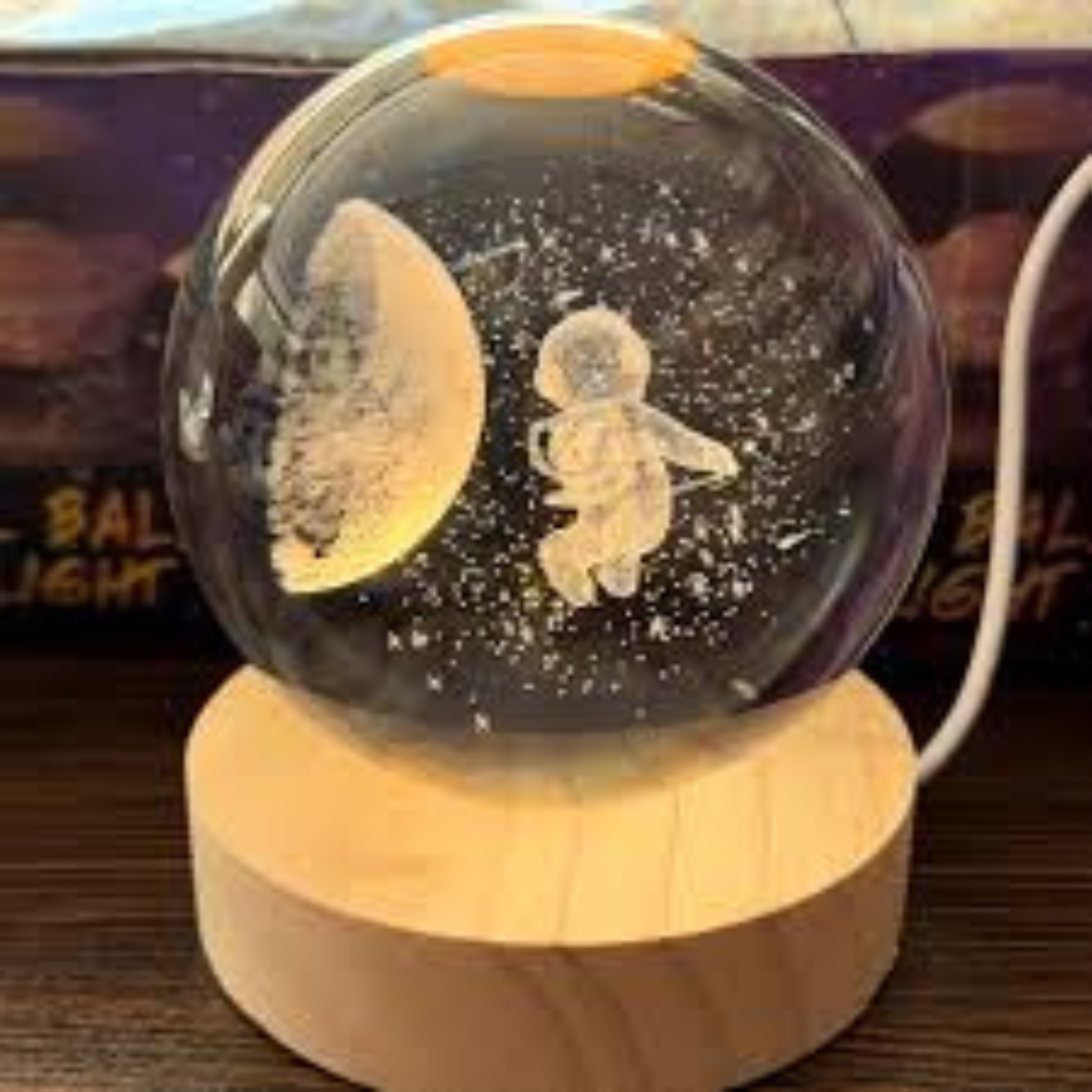 Large Size 3D Galaxy Crystal Ball Night Lamp decoration and gifting 70mm & 60mm