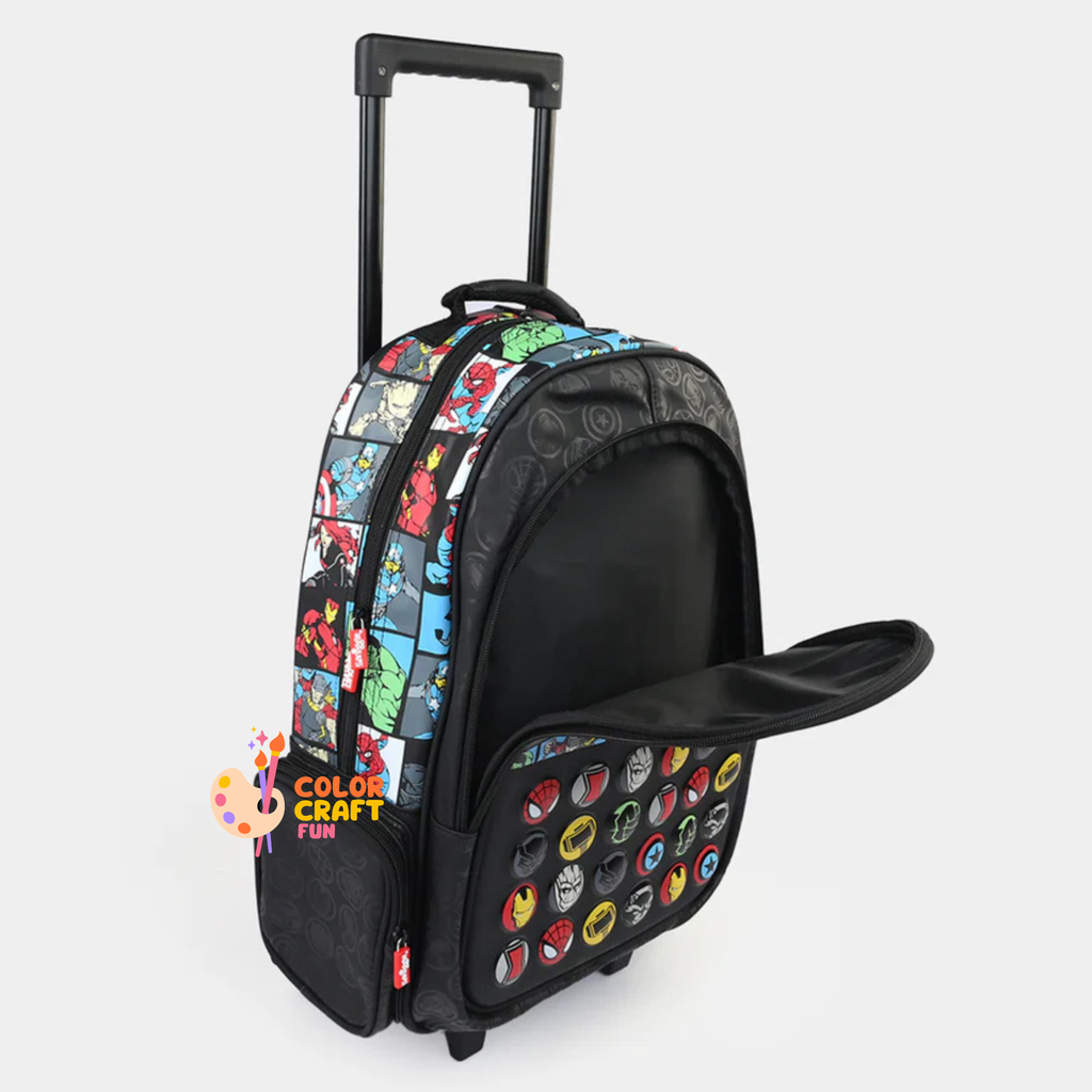 Orignal Smiggle Rolling Backpack/Trolley Bag for Kids MARVELS Size 19inch