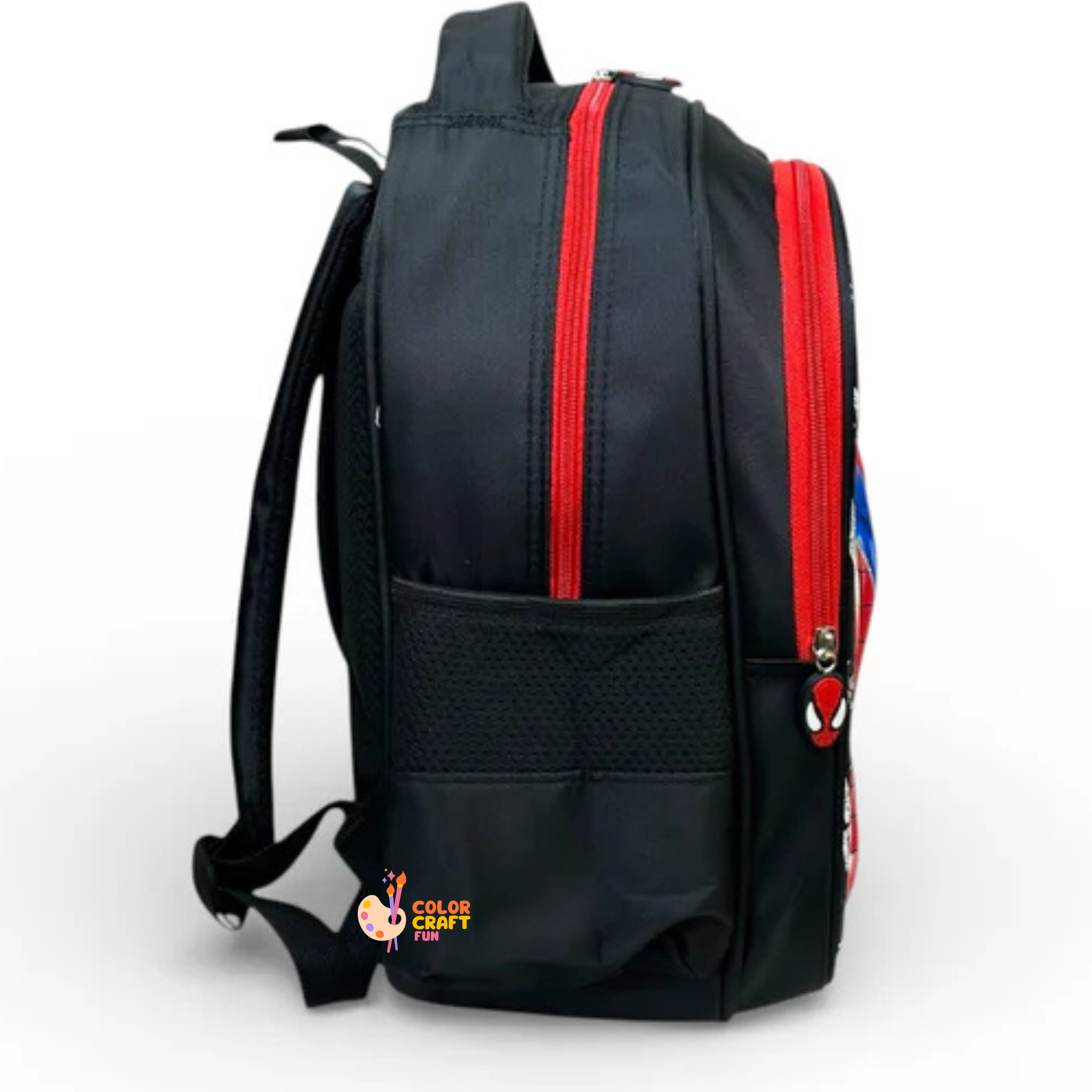 14 Inch 3D Spiderman School Bag For Nursery Till KG Boys ( With Keychain )