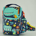 Vest-Style Sling Lunch Bag, Dino which is thermal insulated