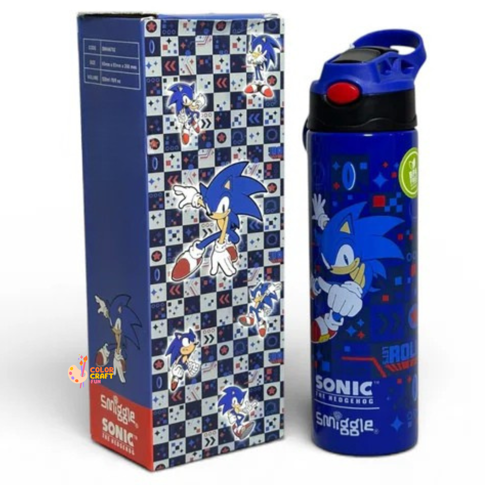 Smiggle Sonic Stainless Metal (Thermic) Sipper Water Bottle 520ML
