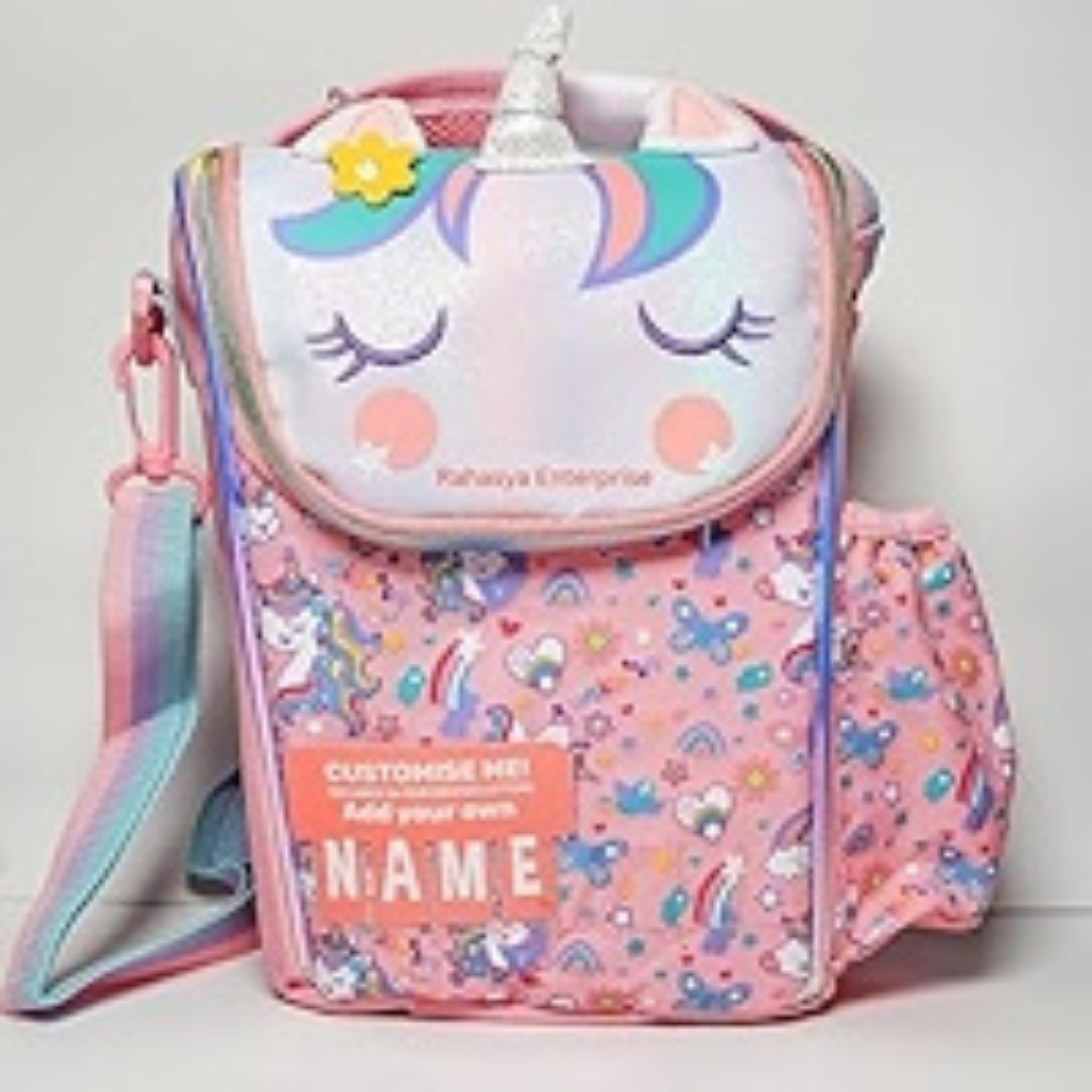 Vest-Style Sling Lunch Bag,Unicorn which is thermal insulated
