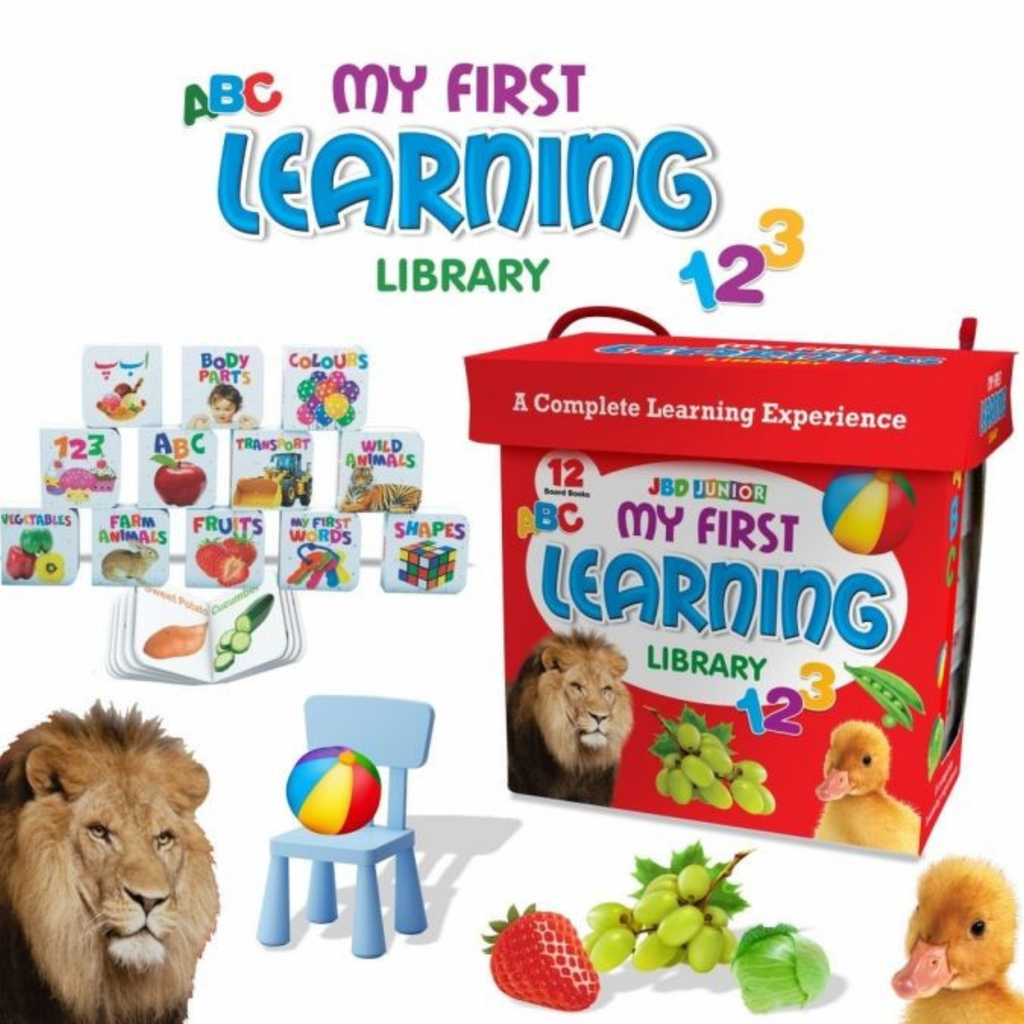 My First Learning Library | 12-Book Board Book Set for Toddlers & Preschoolers
