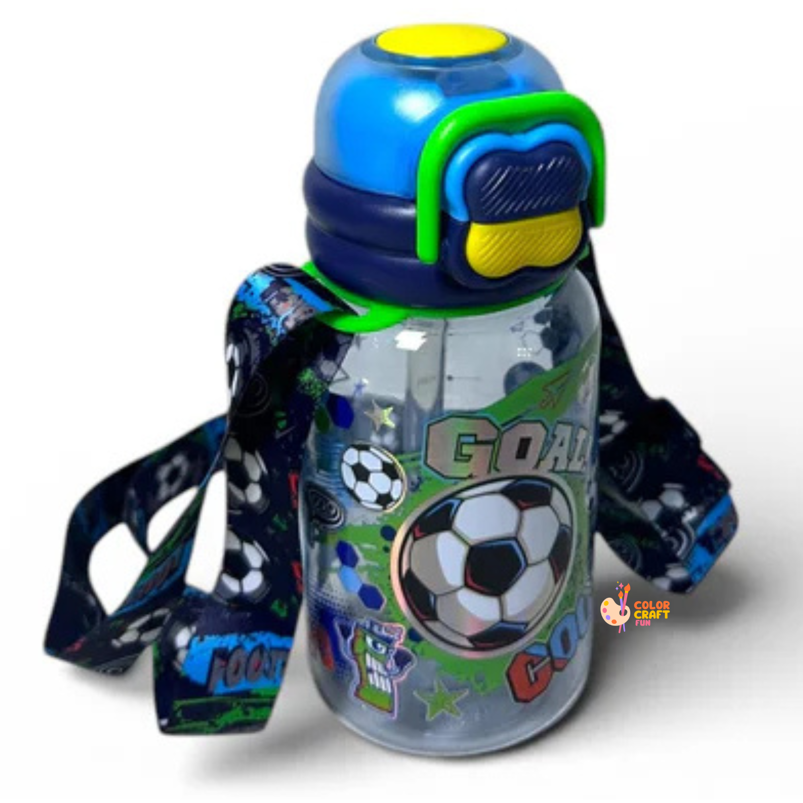 Football Dual Sipper BPA Free Water Bottle 600ML