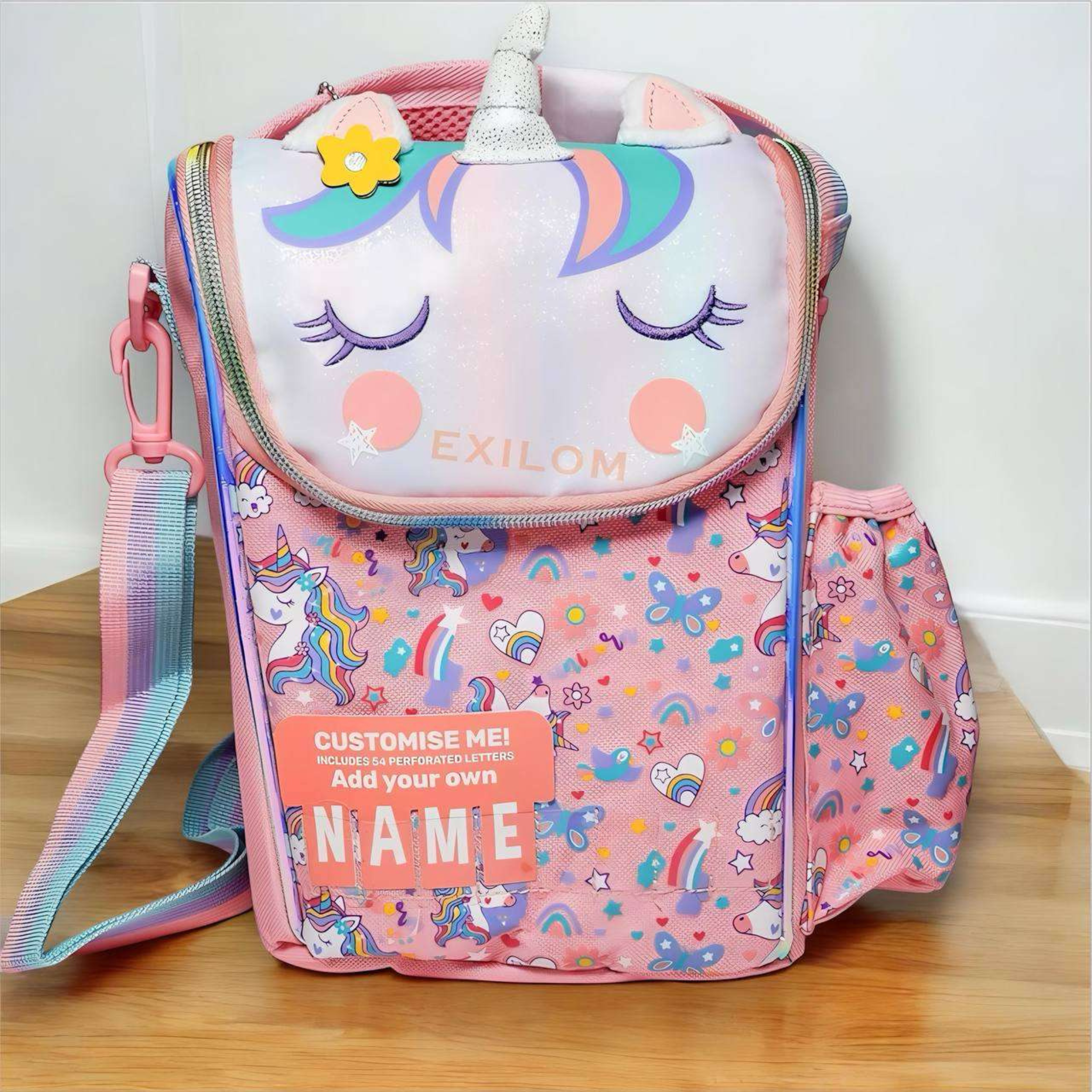Vest-Style Sling Lunch Bag,Unicorn which is thermal insulated
