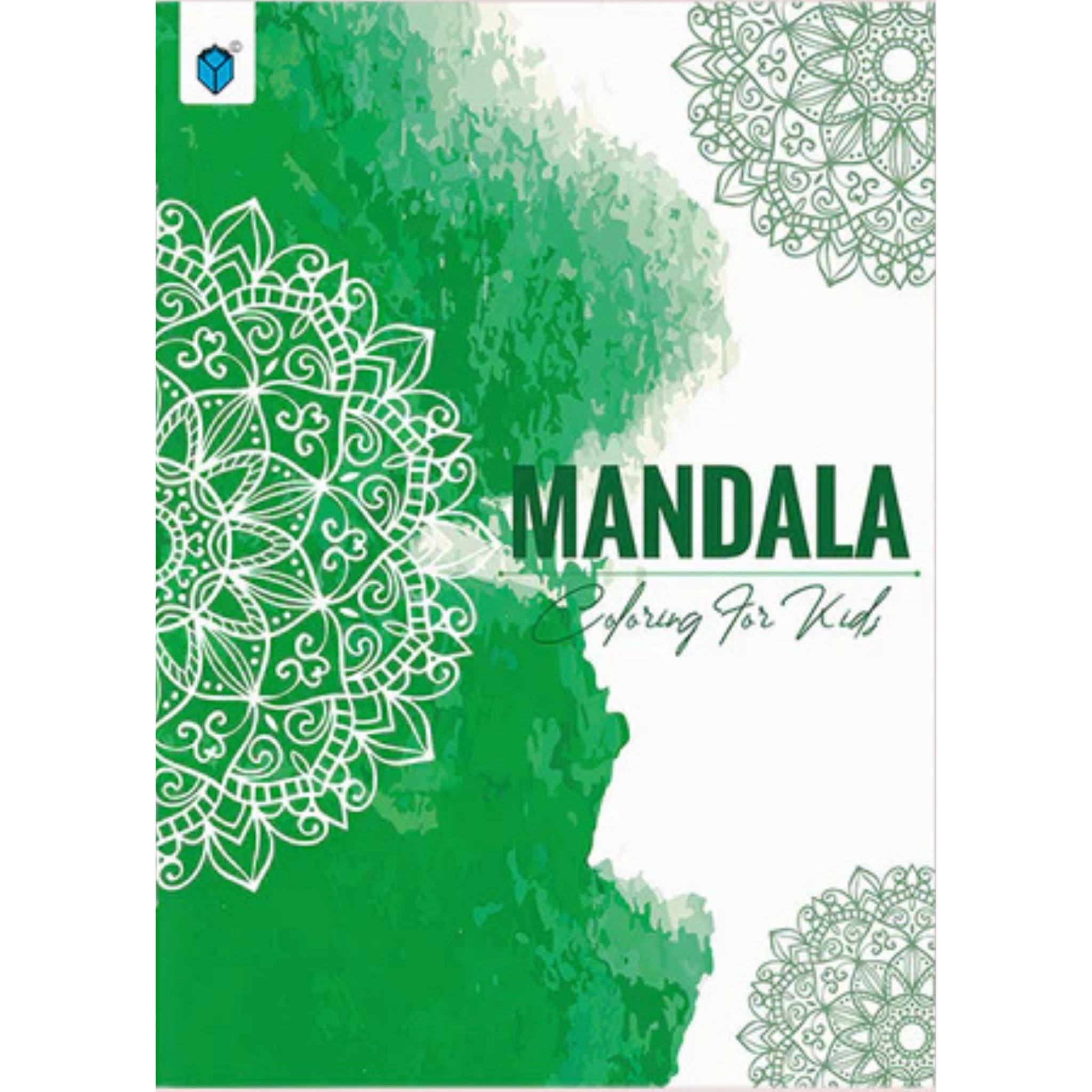 MANDALA COLORING FOR KIDS BOOK 3 GREEN