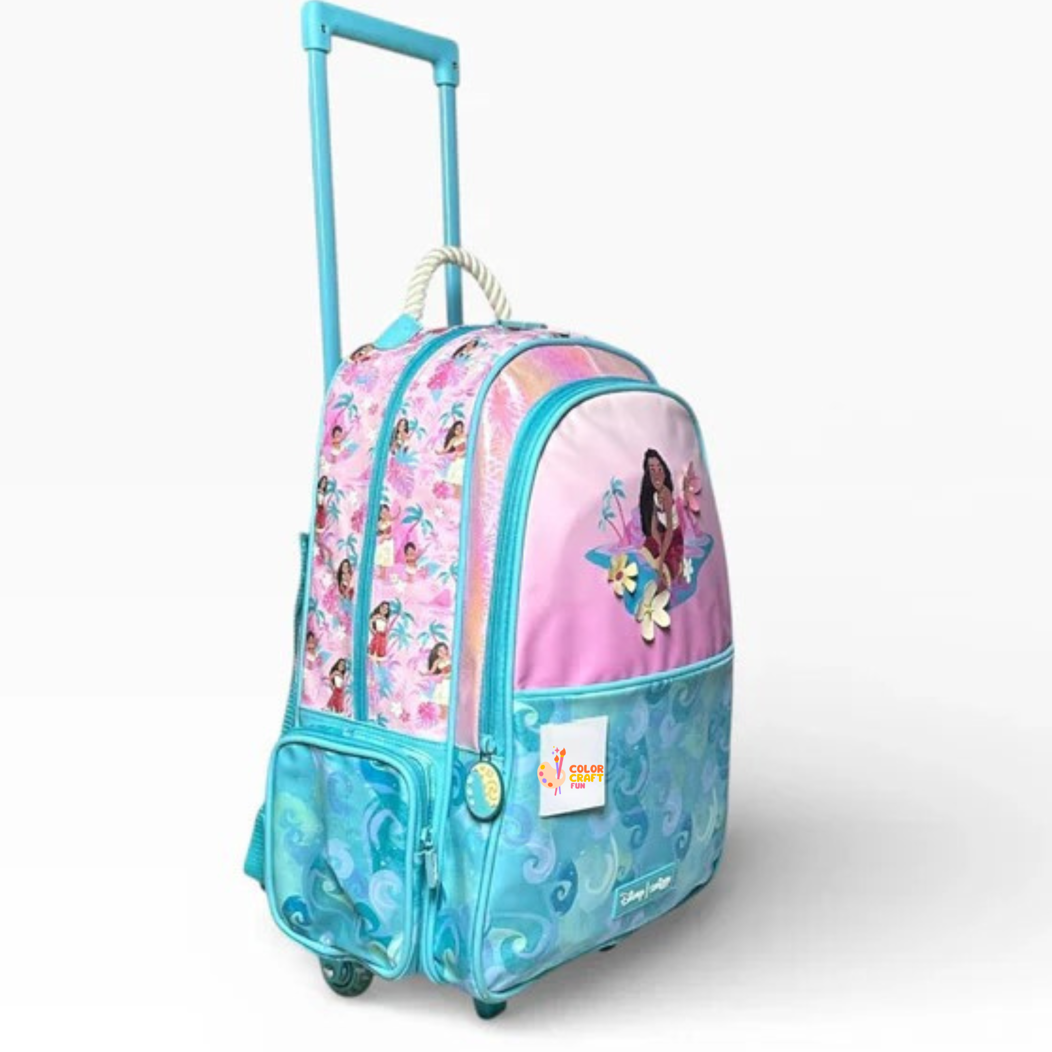 Original Moana 2 piece Trolley Bag bundle For Grade 1 Till 5 Girls
