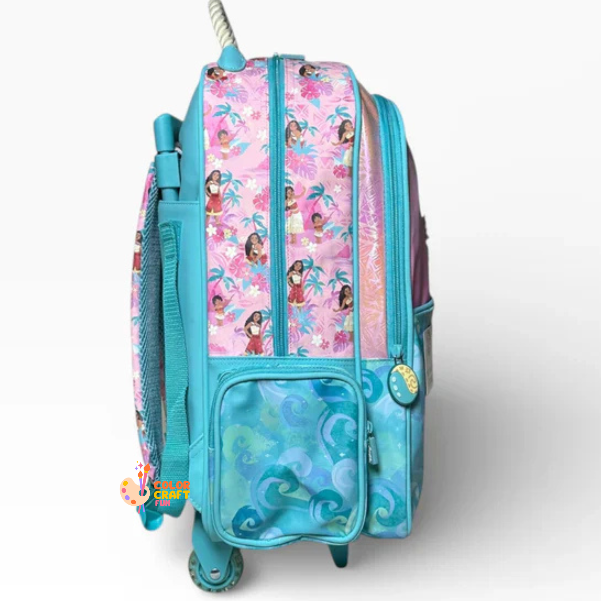 Original Moana 2 piece Trolley Bag bundle For Grade 1 Till 5 Girls