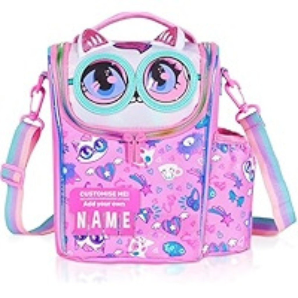 Vest-Style Sling Lunch Bag,Kitty  which is thermal insulated