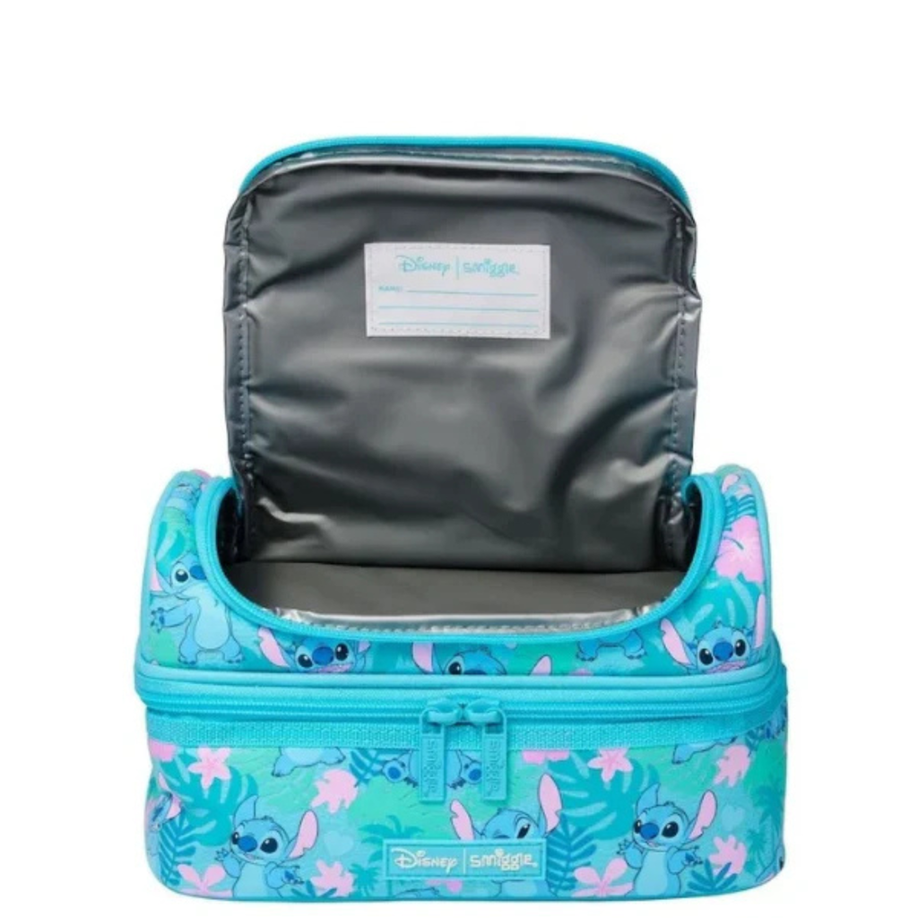 Smiggle Brand Stitch Two Compartment Insulated Lunch Bag