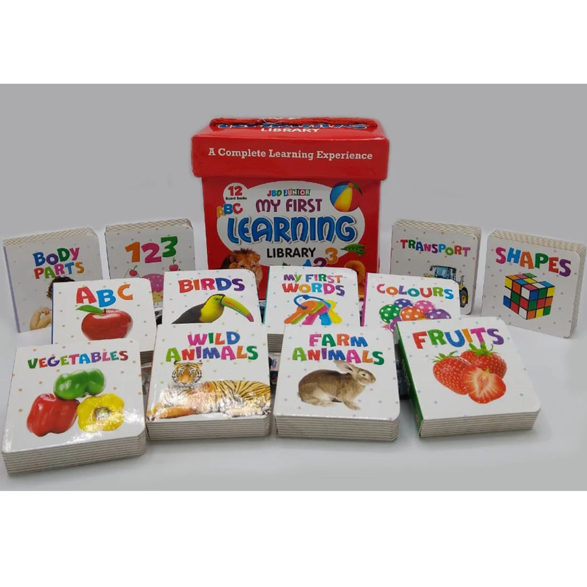 My First Learning Library | 12-Book Board Book Set for Toddlers & Preschoolers
