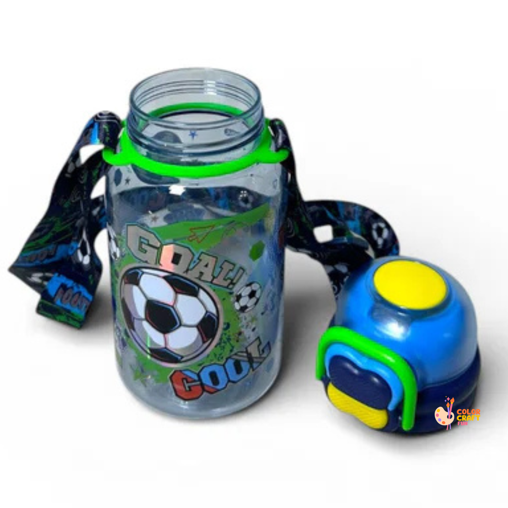 Football Dual Sipper BPA Free Water Bottle 600ML