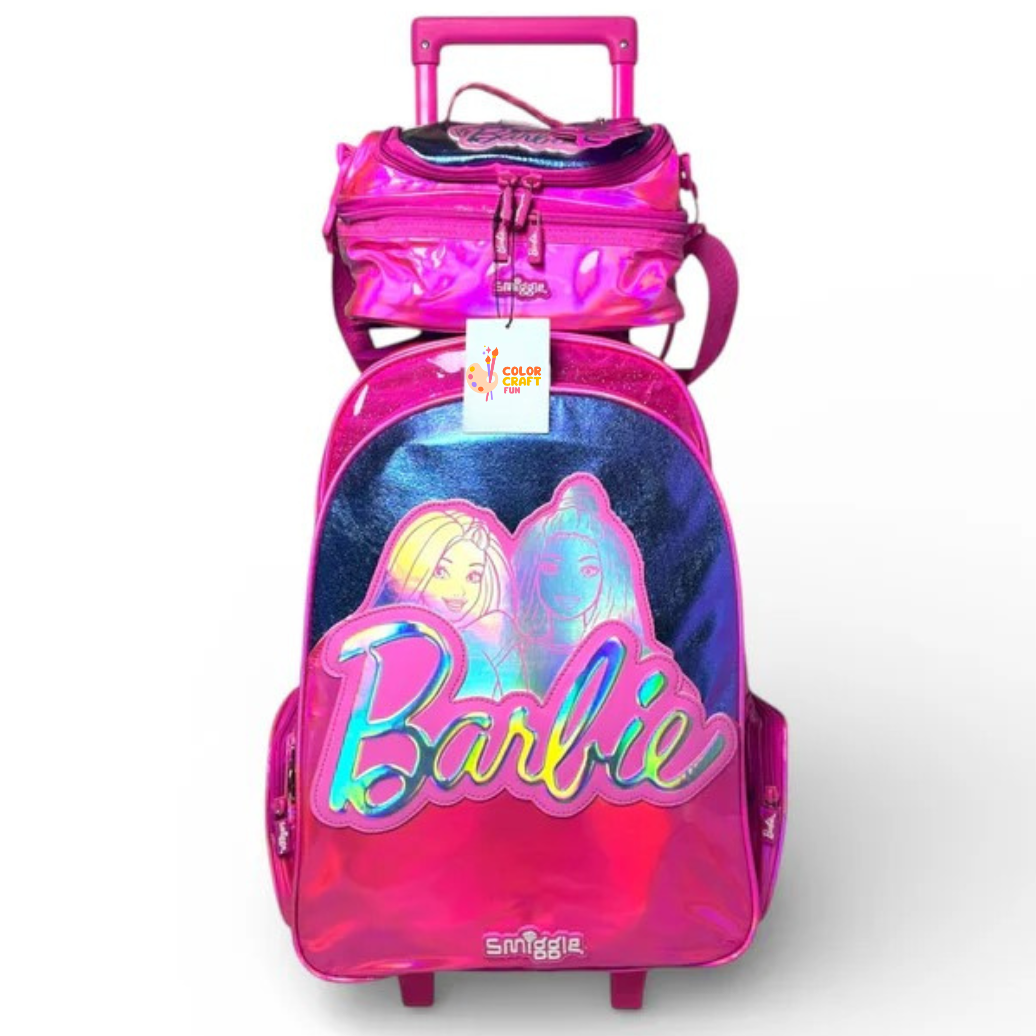 Original Barbie 2 piece Trolley Bag bundle For Grade 1 Till 5 Girls