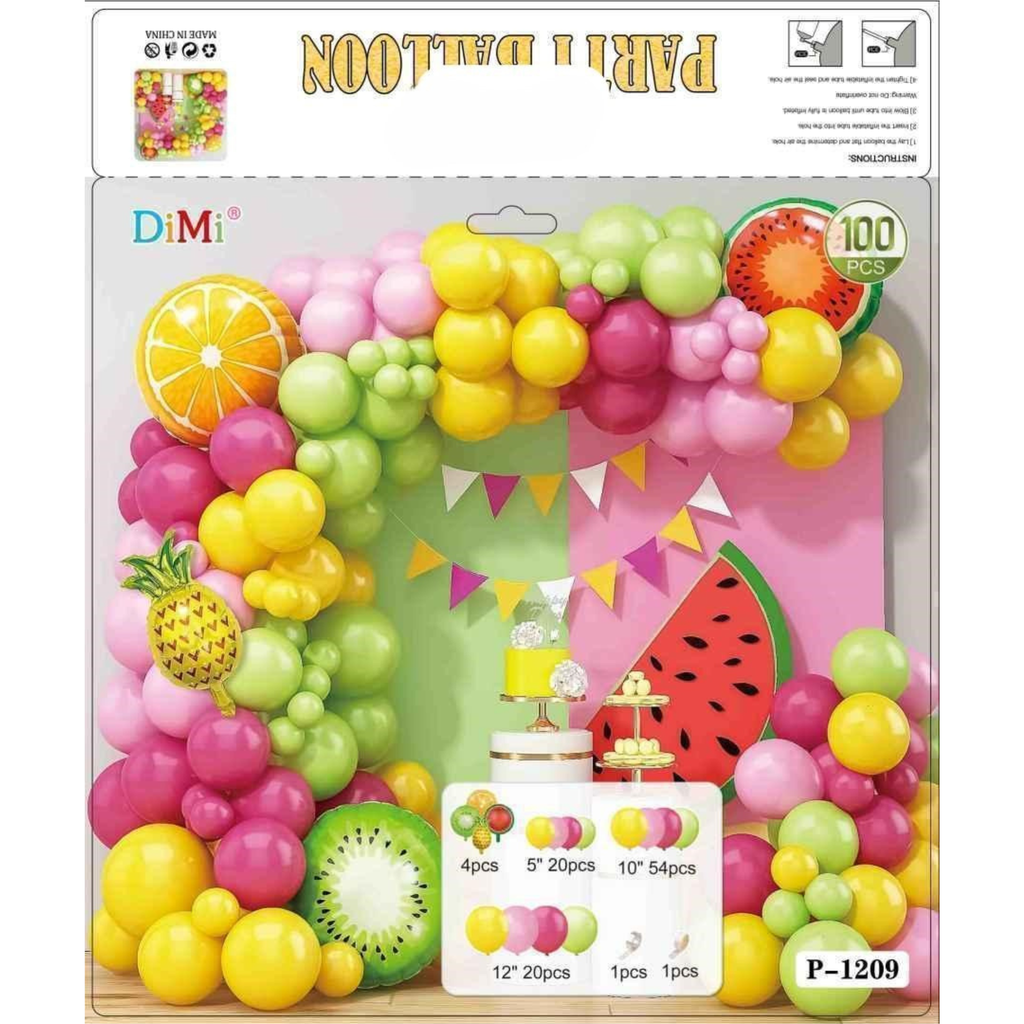 party baloons decoration sets difrant design pakts
