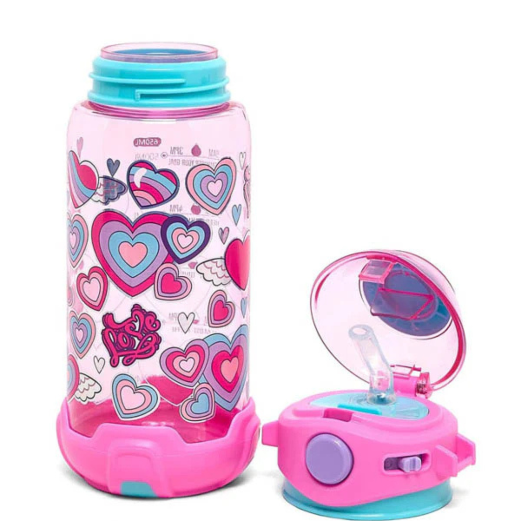 Vest Brand Heart Design Water Bottle – Adorable, Safe & Easy to Use 650ml