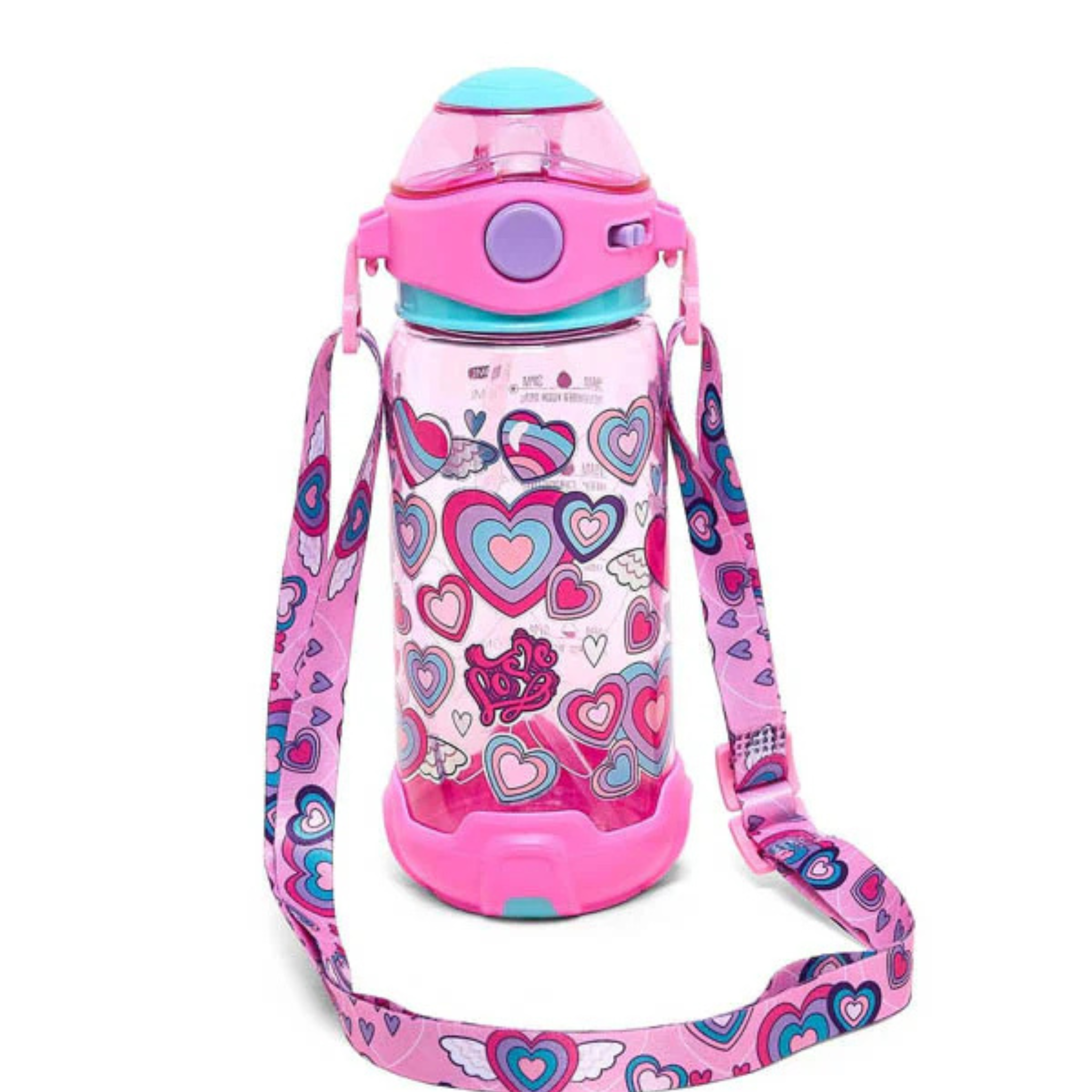 Vest Brand Heart Design Water Bottle – Adorable, Safe & Easy to Use 650ml
