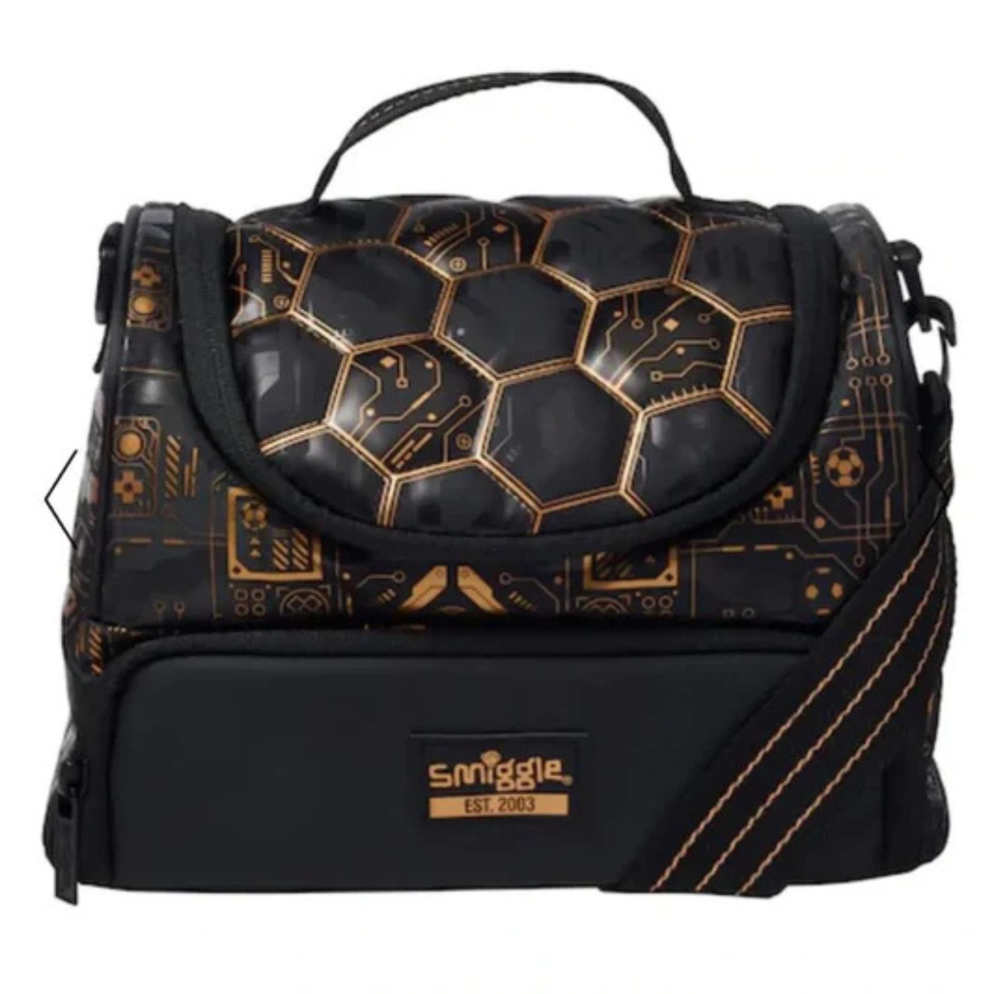 Smiggle Brand Soccer Themed Insulated Two Compartment Lunch Bag