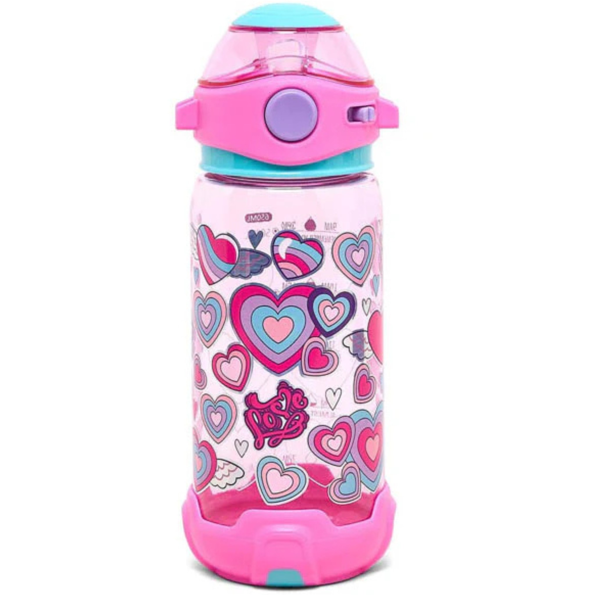 Vest Brand Heart Design Water Bottle – Adorable, Safe & Easy to Use 650ml