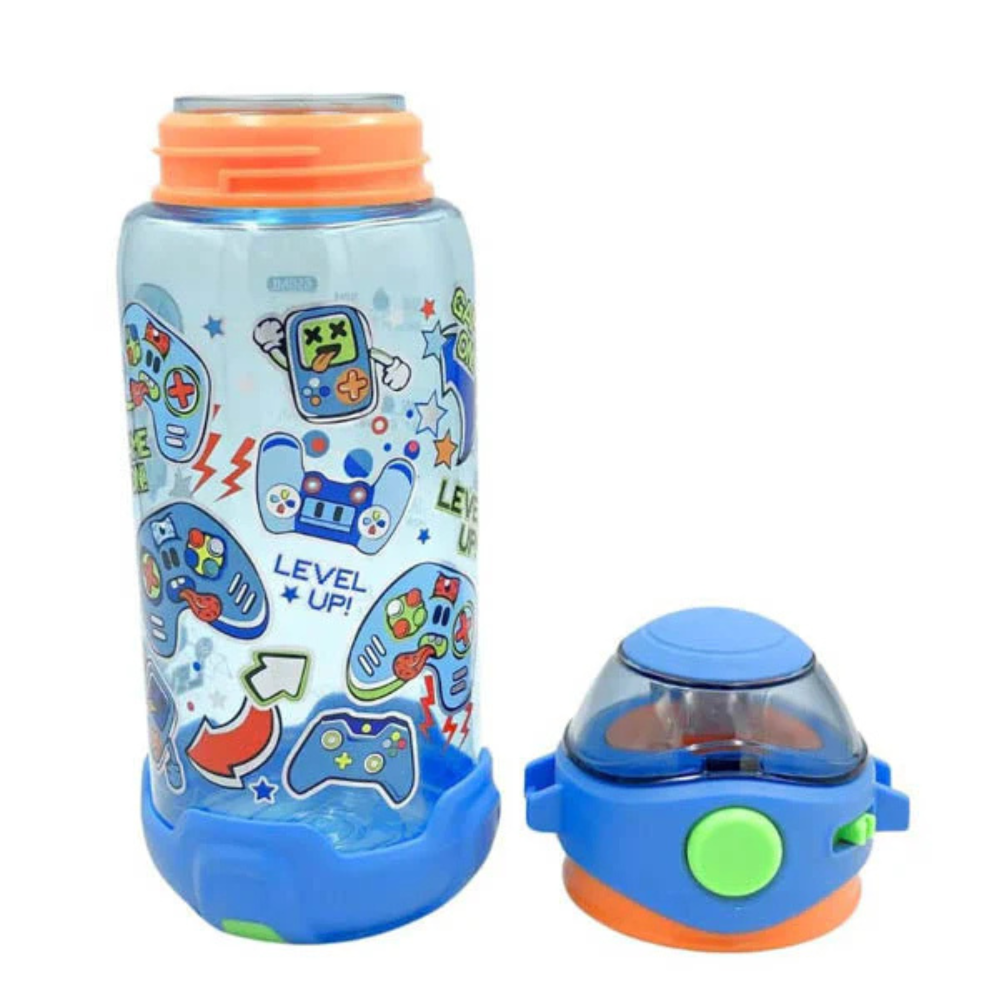 Vest Brand Game On Themed BPA Free Water Bottle with Sippy Straw | 650 ml