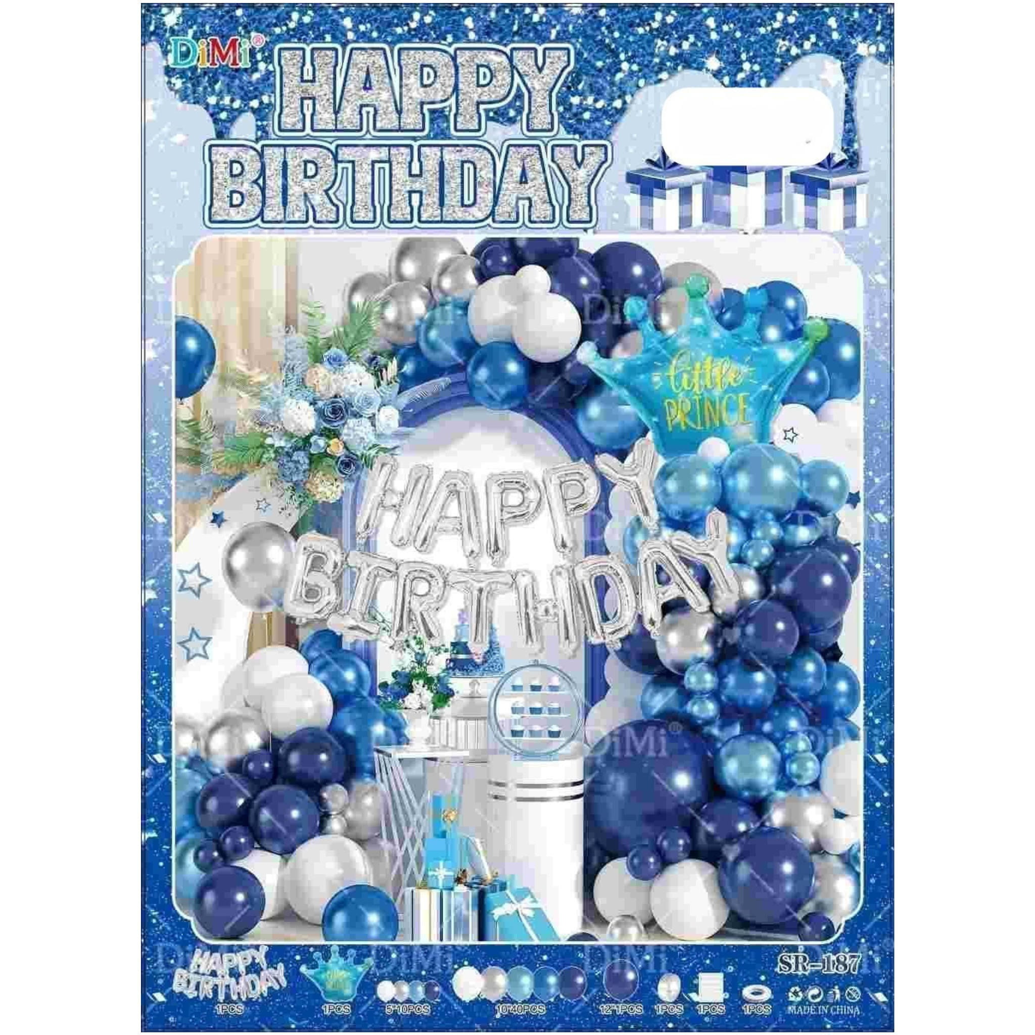 party baloons decoration sets difrant design pakts