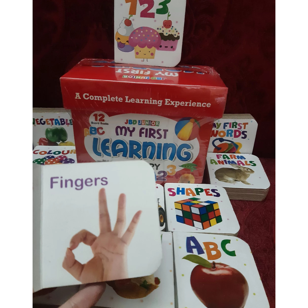 My First Learning Library | 12-Book Board Book Set for Toddlers & Preschoolers