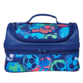 Smiggle Brand  football Themed Insulated Two Compartment Lunch Bag