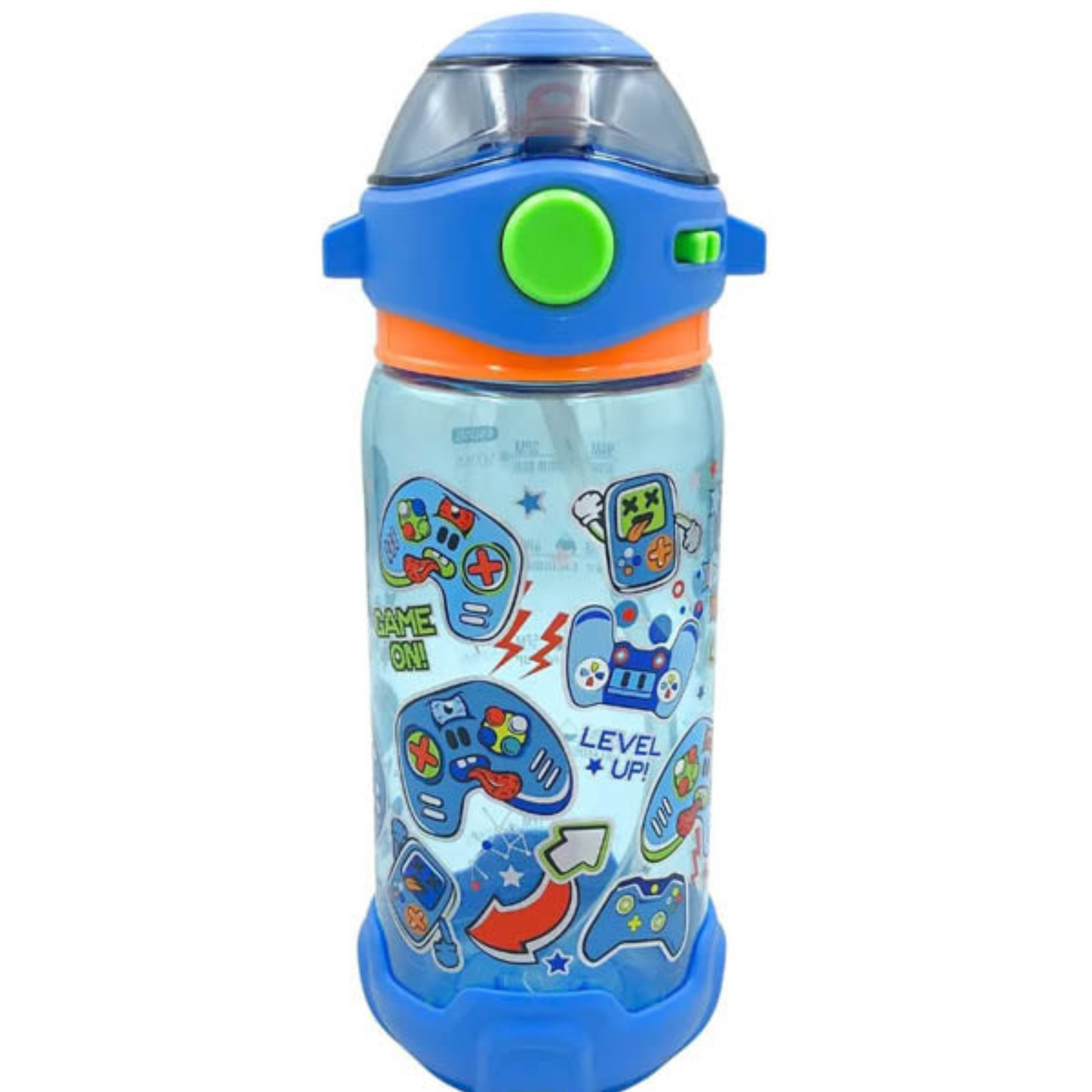 Vest Brand Game On Themed BPA Free Water Bottle with Sippy Straw | 650 ml