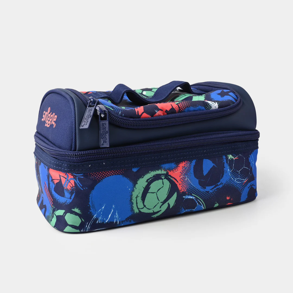 Smiggle Brand  football Themed Insulated Two Compartment Lunch Bag