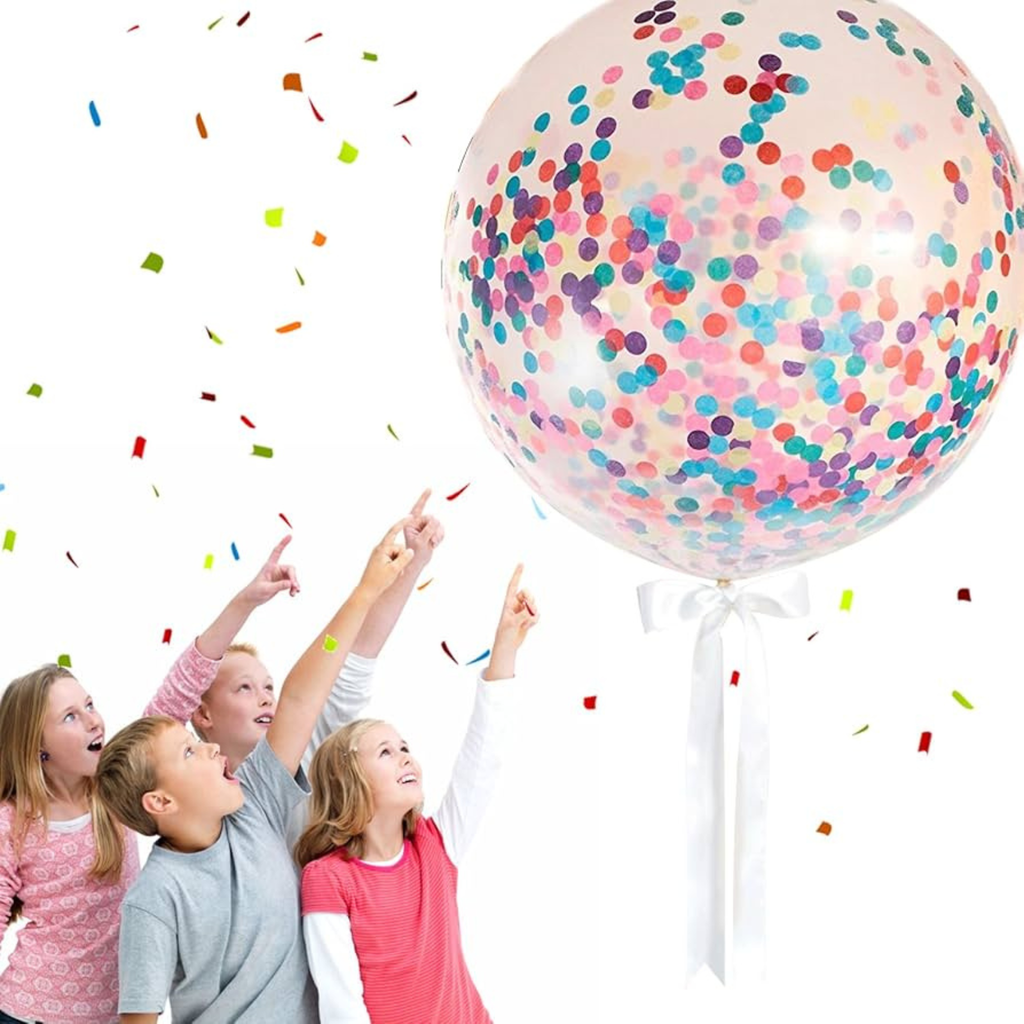 confati baloons for party decorations pack of 8 baloons