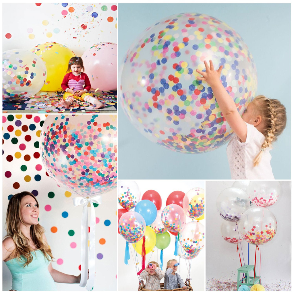 confati baloons for party decorations pack of 8 baloons