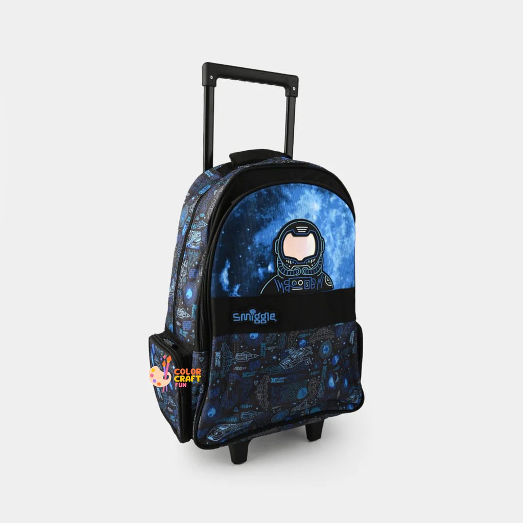 Orignal Smiggle Rolling Backpack/Trolley Bag for Kids SPACE Size 19inch