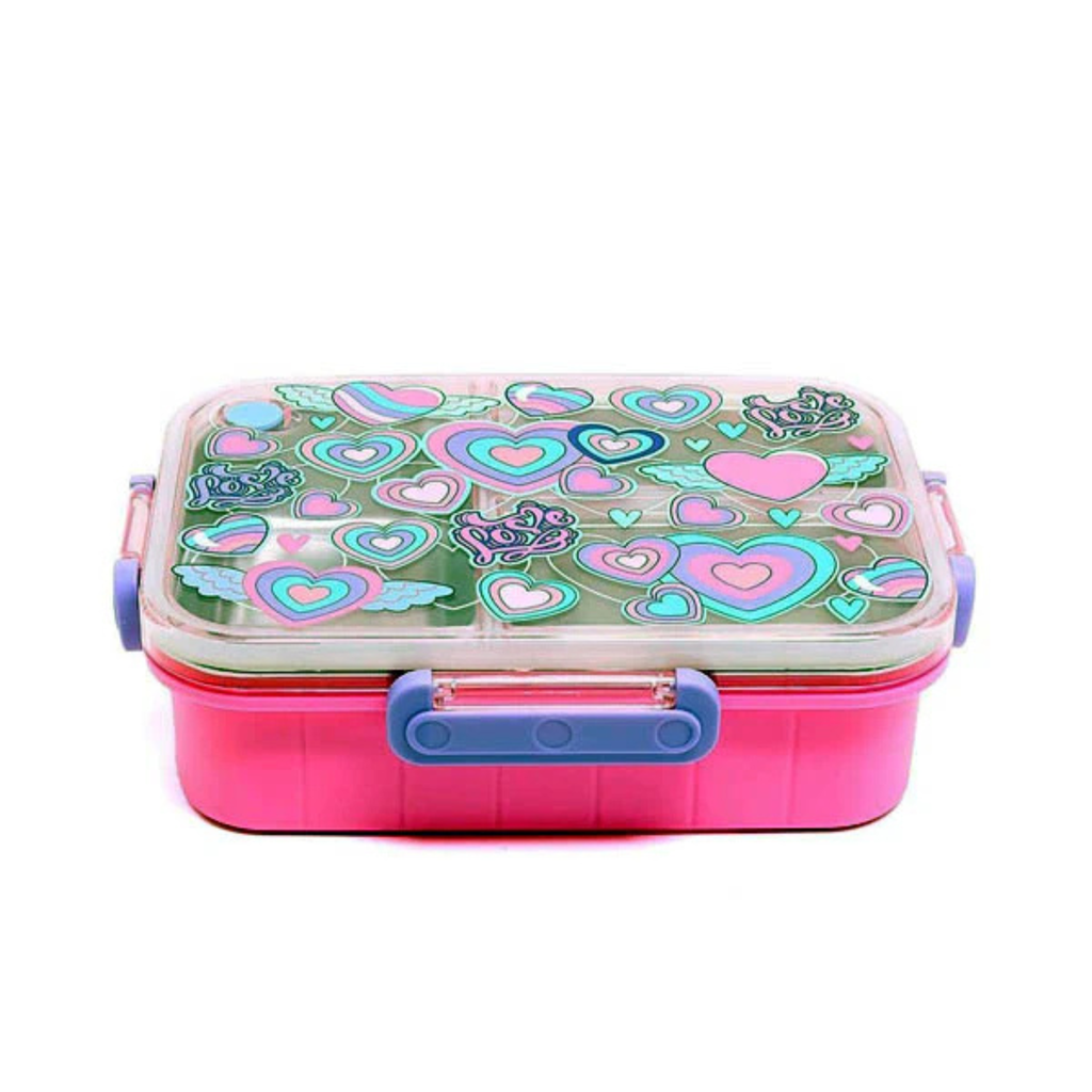Vest Brand Hearts Design Lunch Box – Cute, Durable & Perfect for Everyday Use