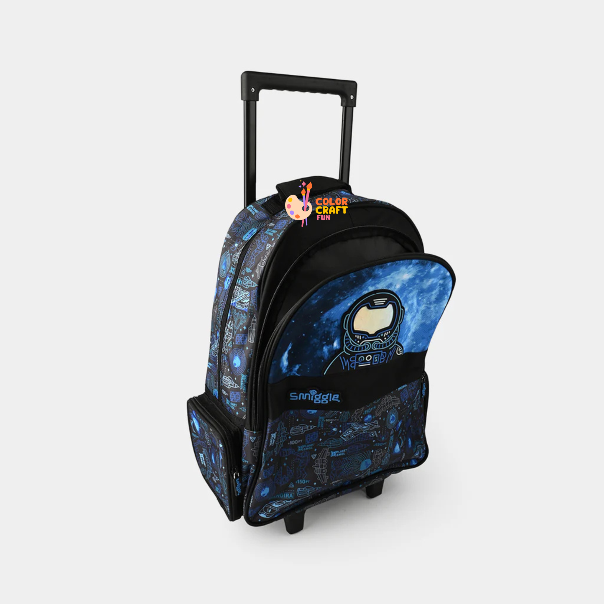 Orignal Smiggle Rolling Backpack/Trolley Bag for Kids SPACE Size 19inch
