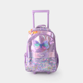 Orignal Smiggle Rolling Backpack/Trolley Bag for Kids BUTTERFULY Size 19