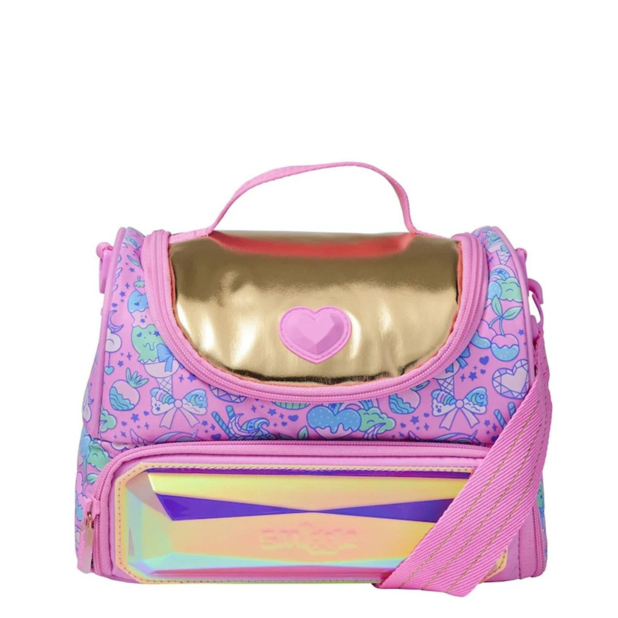 smiggle Brand Fairytale Princess 2-Compartment Insulated Lunch Bag for Girls