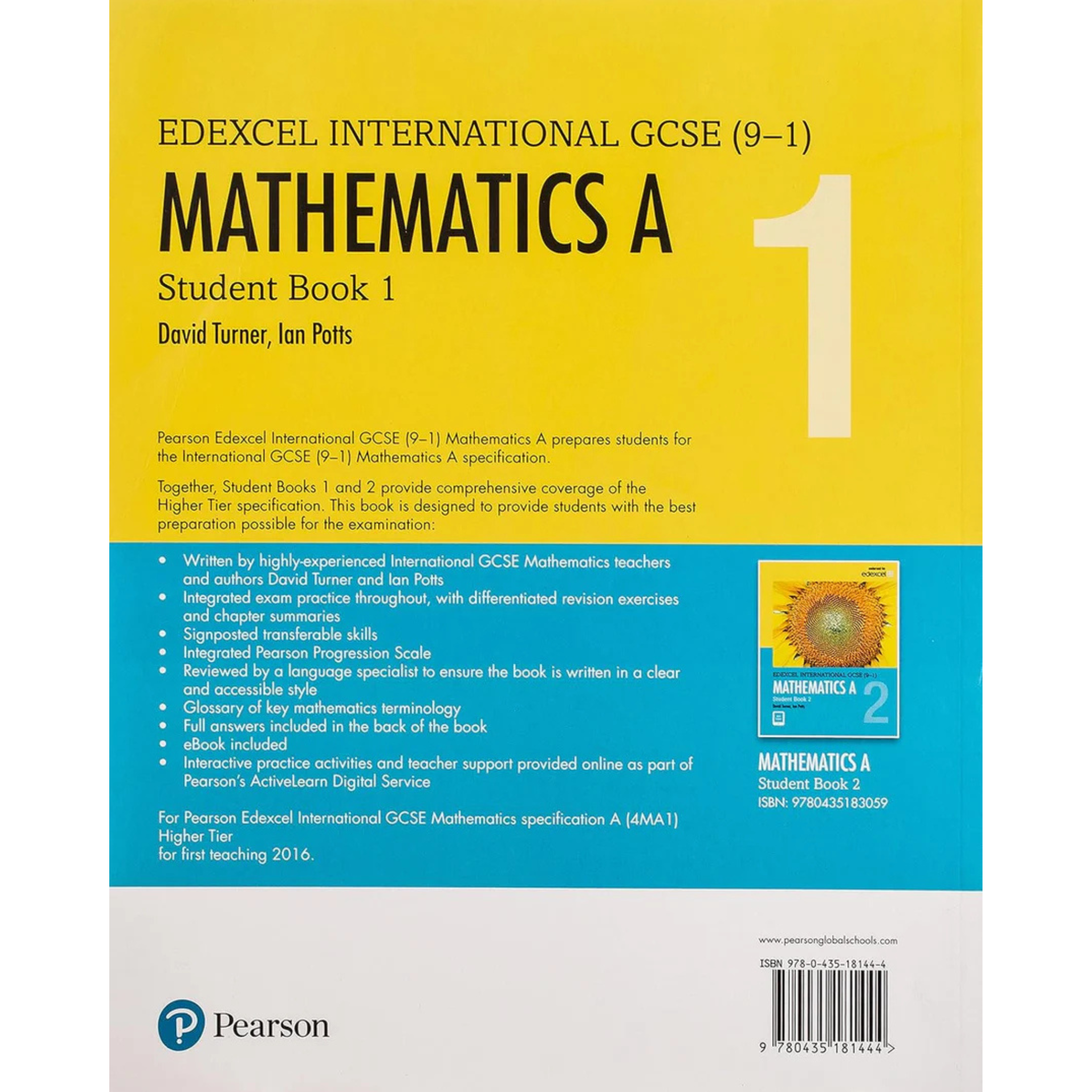 Edexcel International GCSE (9-1) Mathematics A Student Book 1: