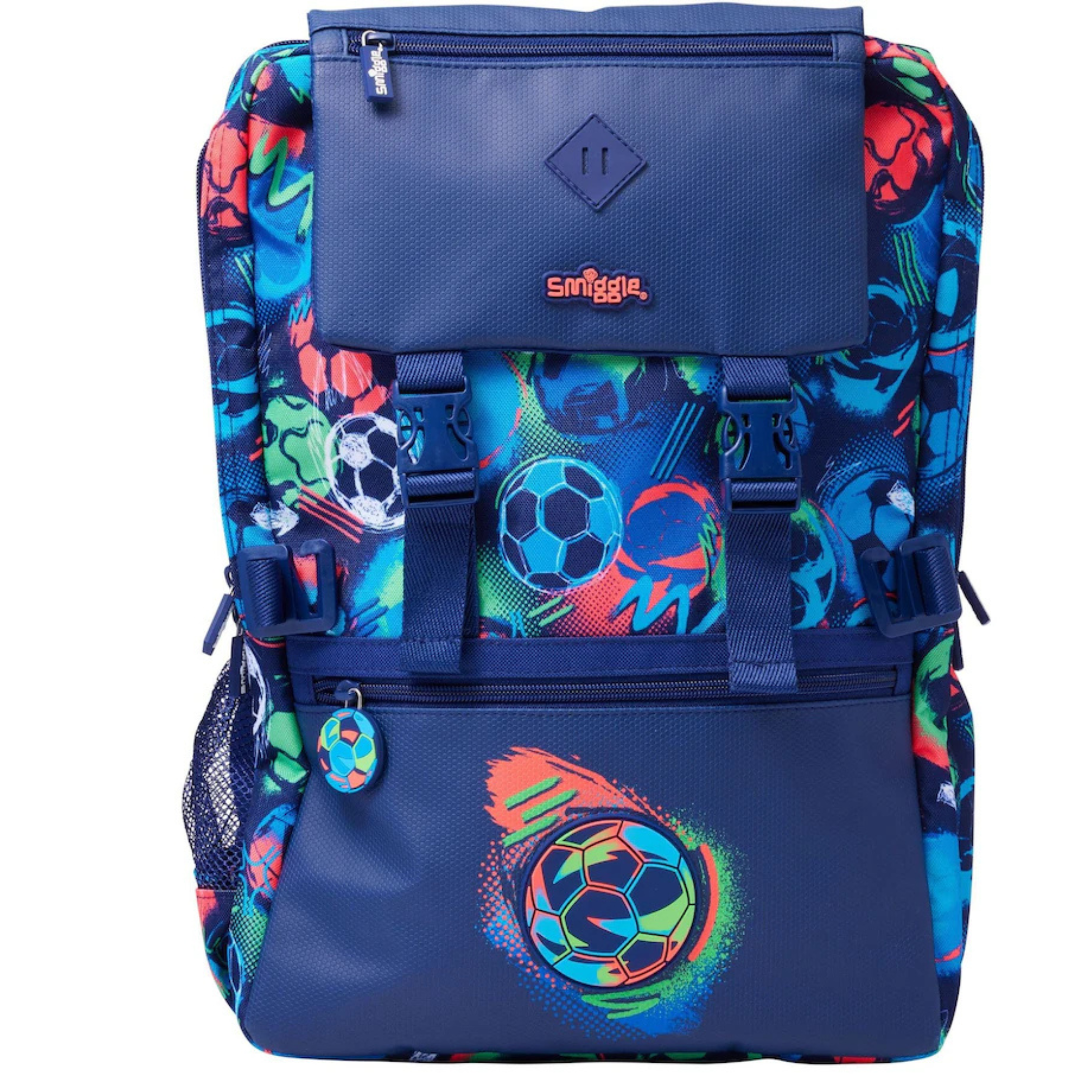 Smiggle football Away Foldover School Bag for Kids | Premium Durable Backpack (Grade 3–8) xl sizwe (100%orignal)