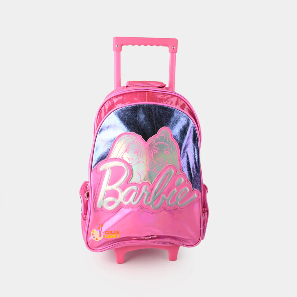 Orignal Smiggle Rolling Backpack/Trolley Bag for Kids BARBIE Size 19inch