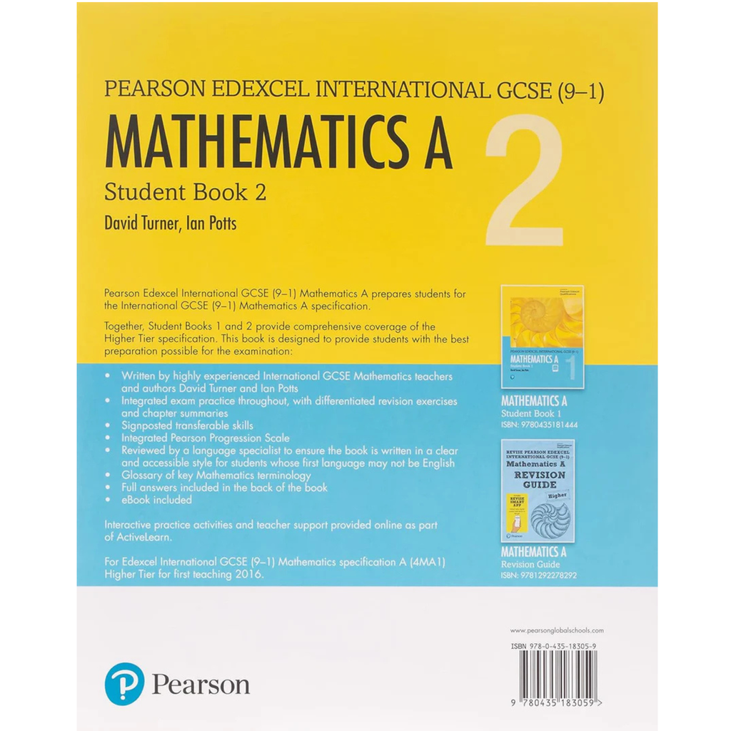 Edexcel International GCSE (9-1) Mathematics A Student Book 2